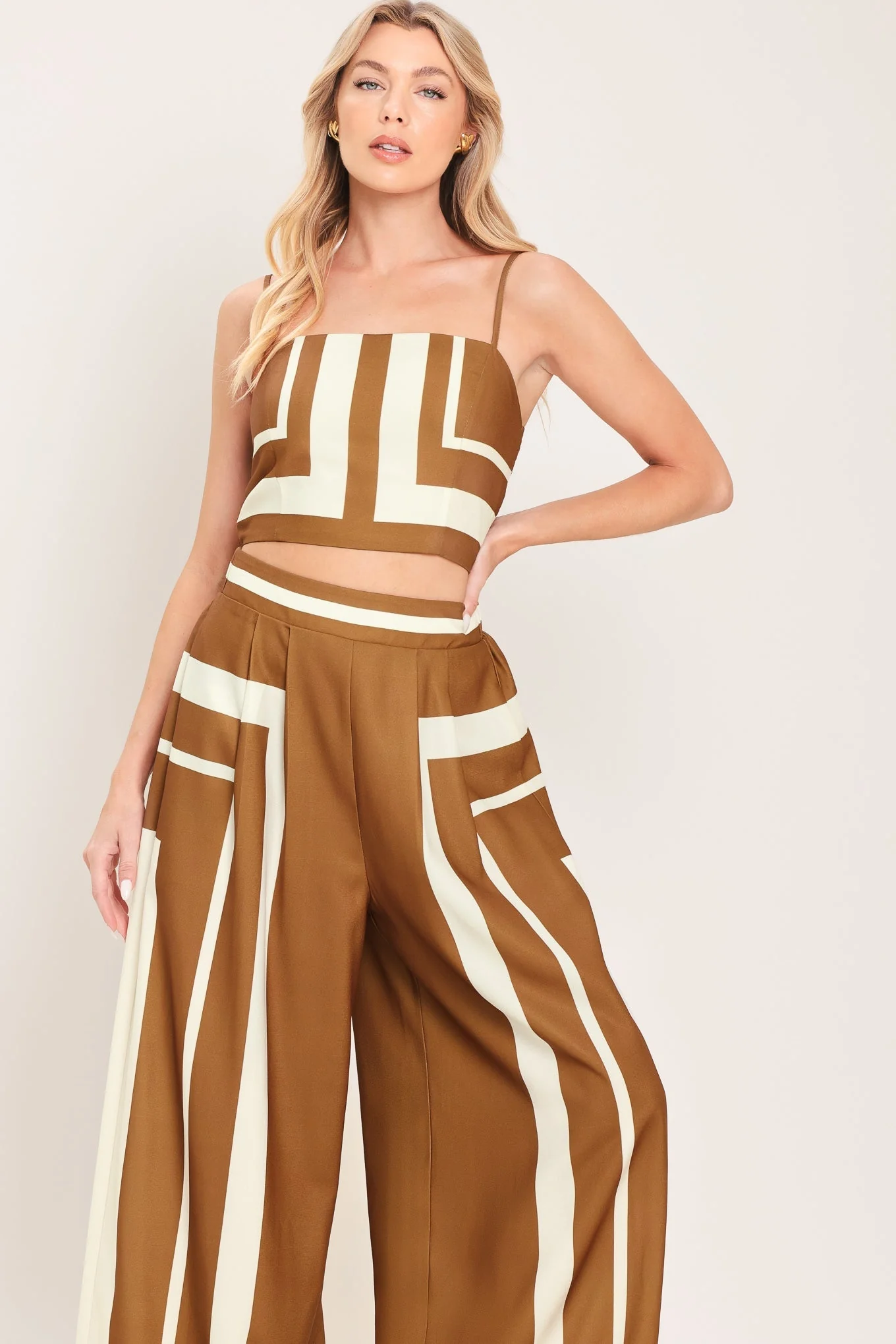 Luxe Coast Woven Top And Pant Set - Image 5