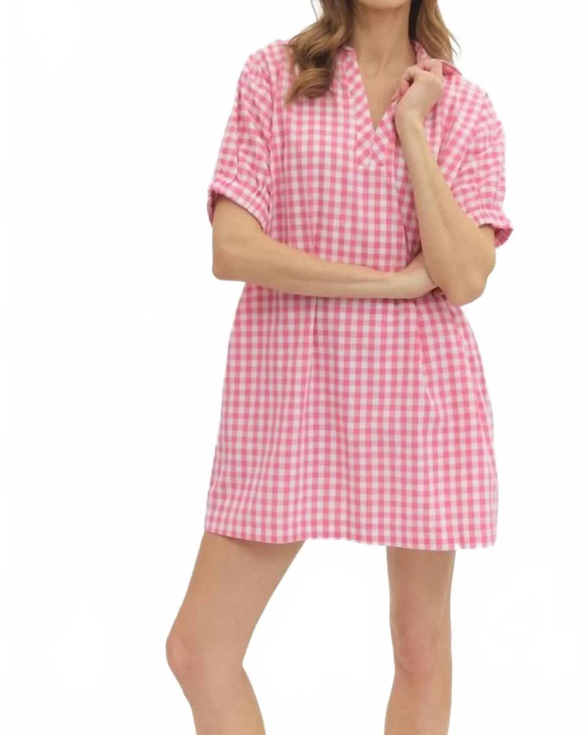 Lynette Dress In Pink - Image 2