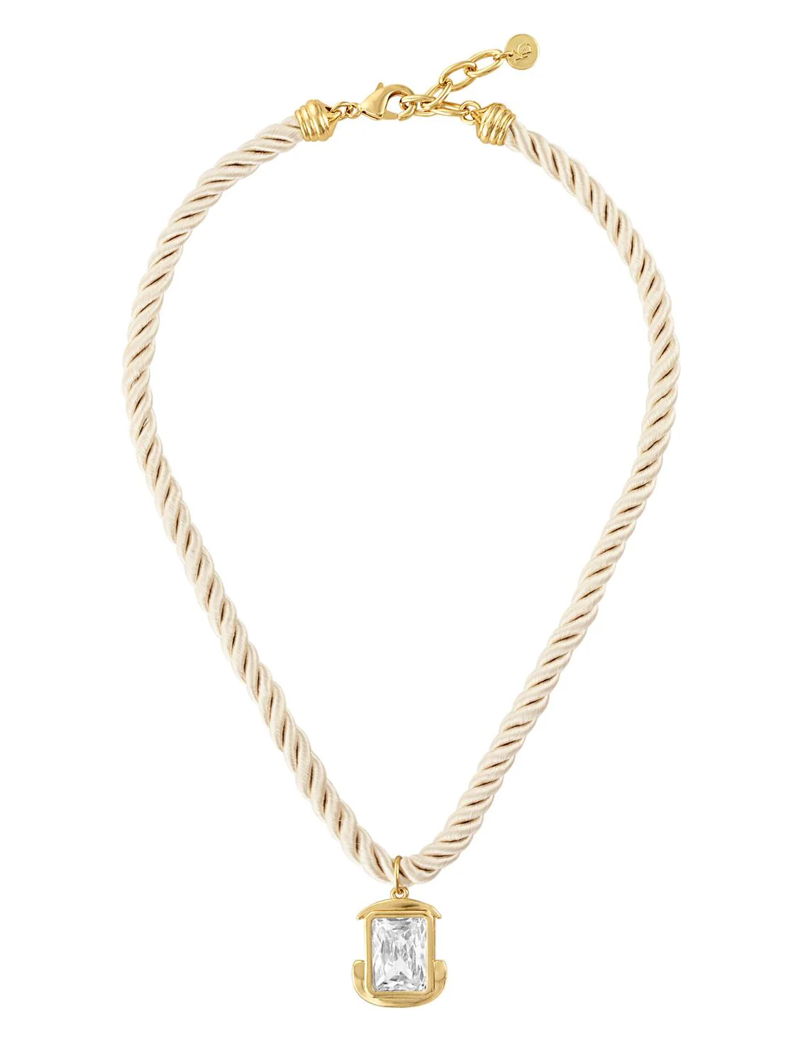 Lynette Pendant Rope Necklace In Gold