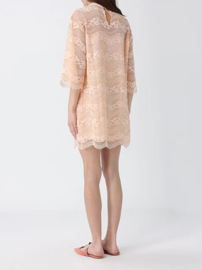 Macramè Lace 3/4 Sleeve Dress - Image 2