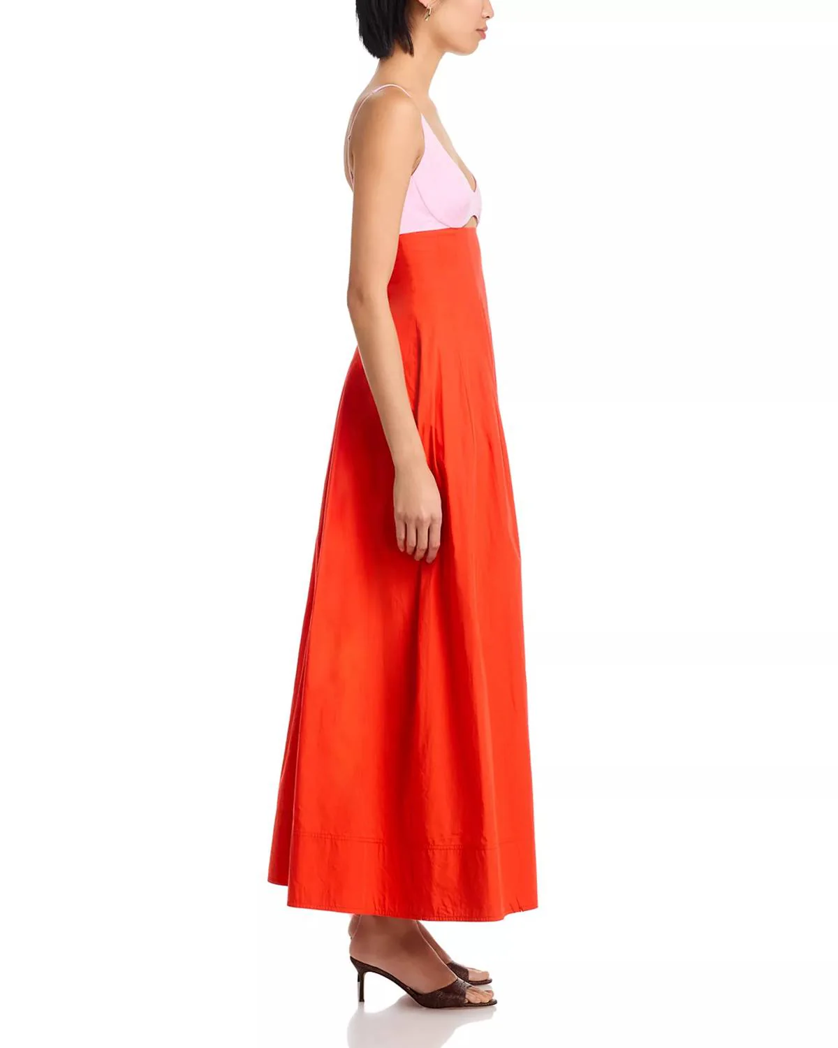 Maddy Cutout Maxi Dress In Lobster - Image 2