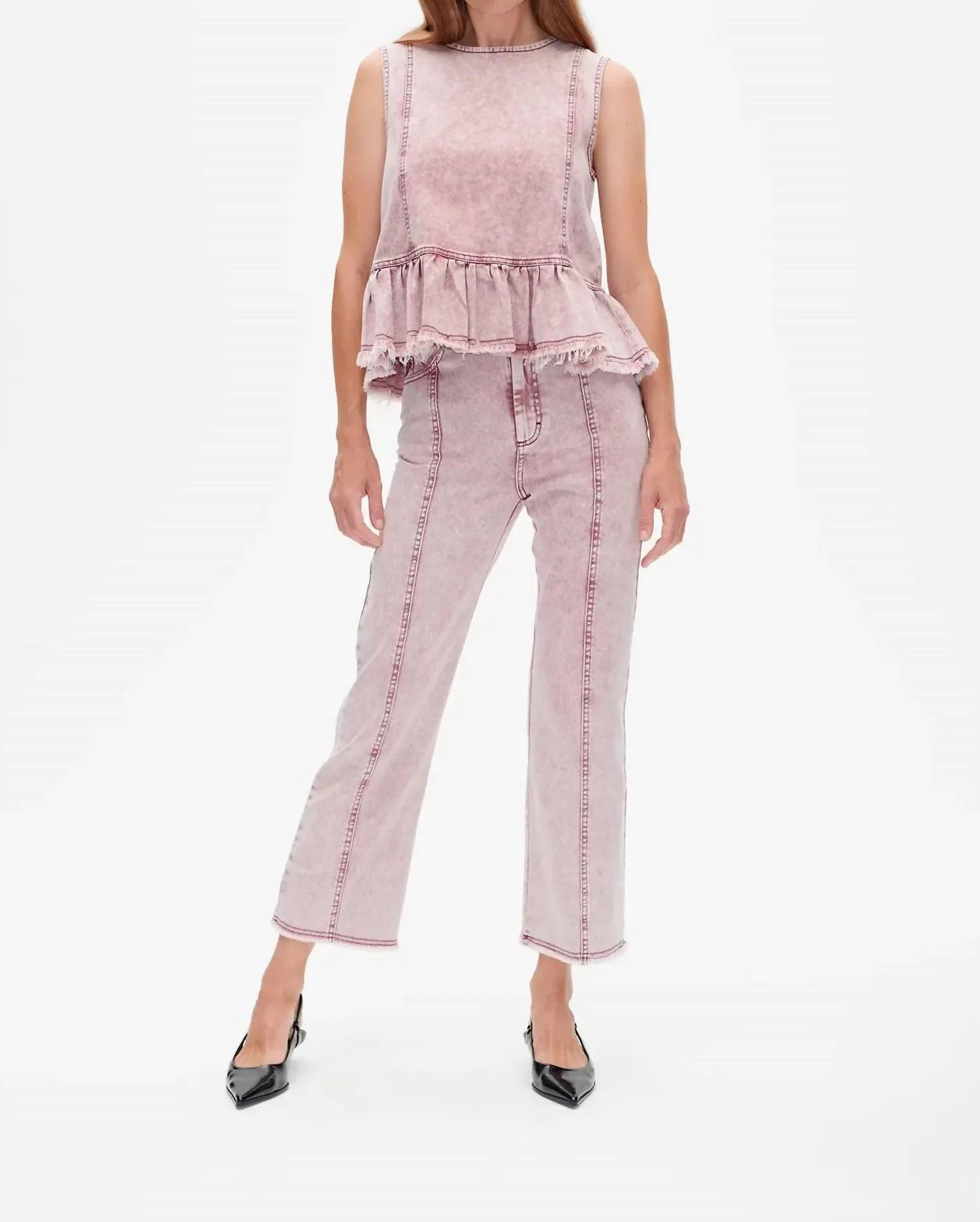 Madinel Top In Washed Sassafras