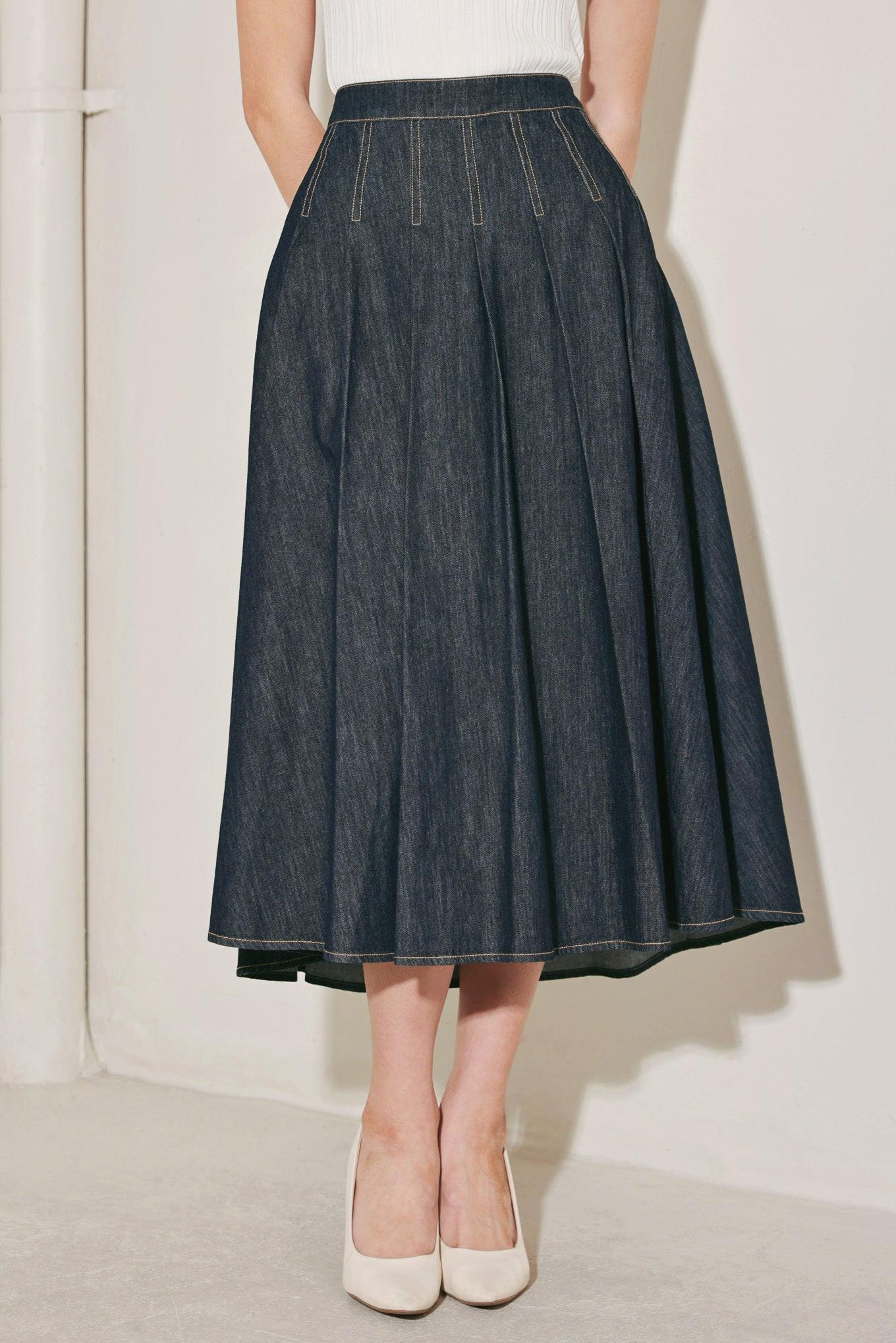 Main Stage Classic Denim Circle Skirt - Image 4
