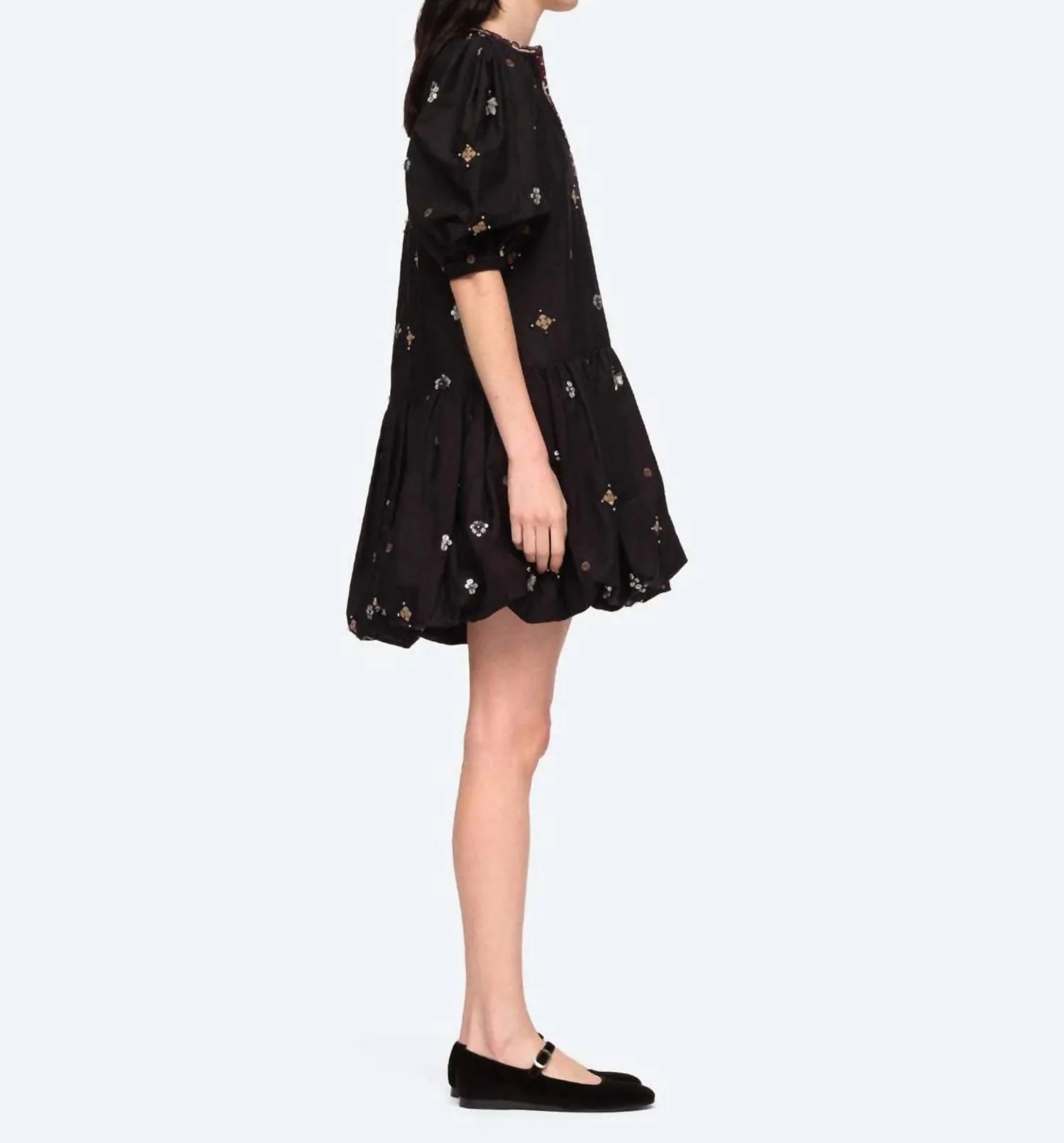 Maja Mini Dress In Black - Image 2