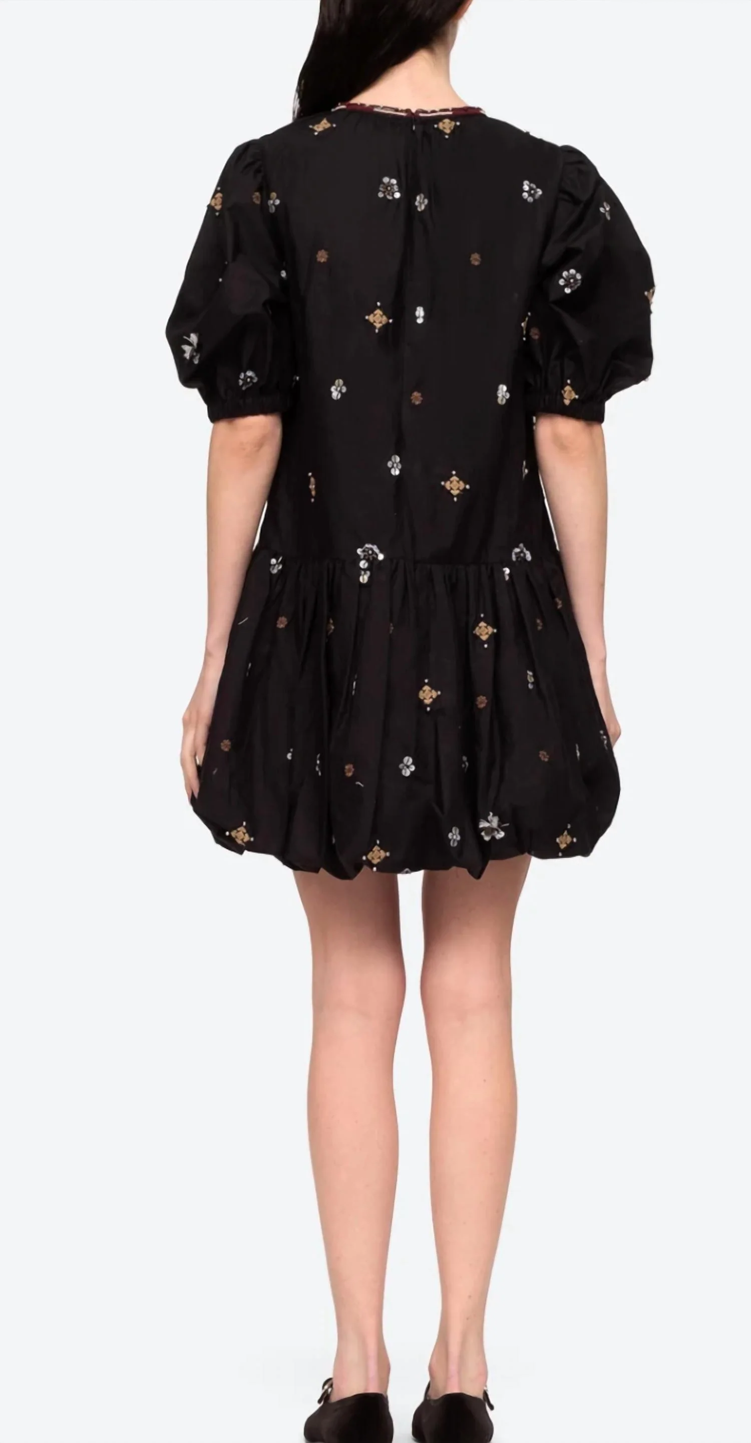 Maja Mini Dress In Black - Image 3