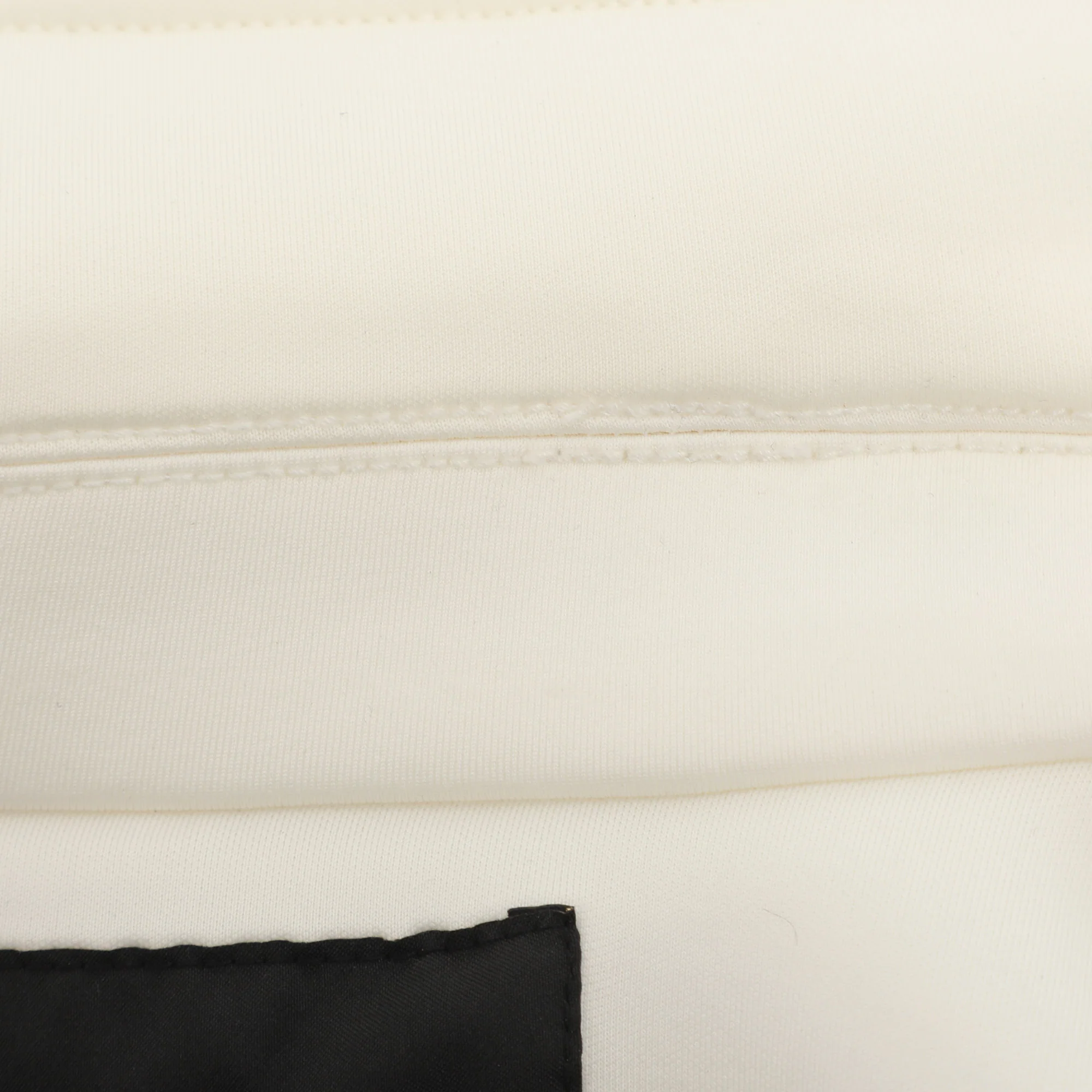 Maje White Neoprene Belted Biker Jacket - Image 4
