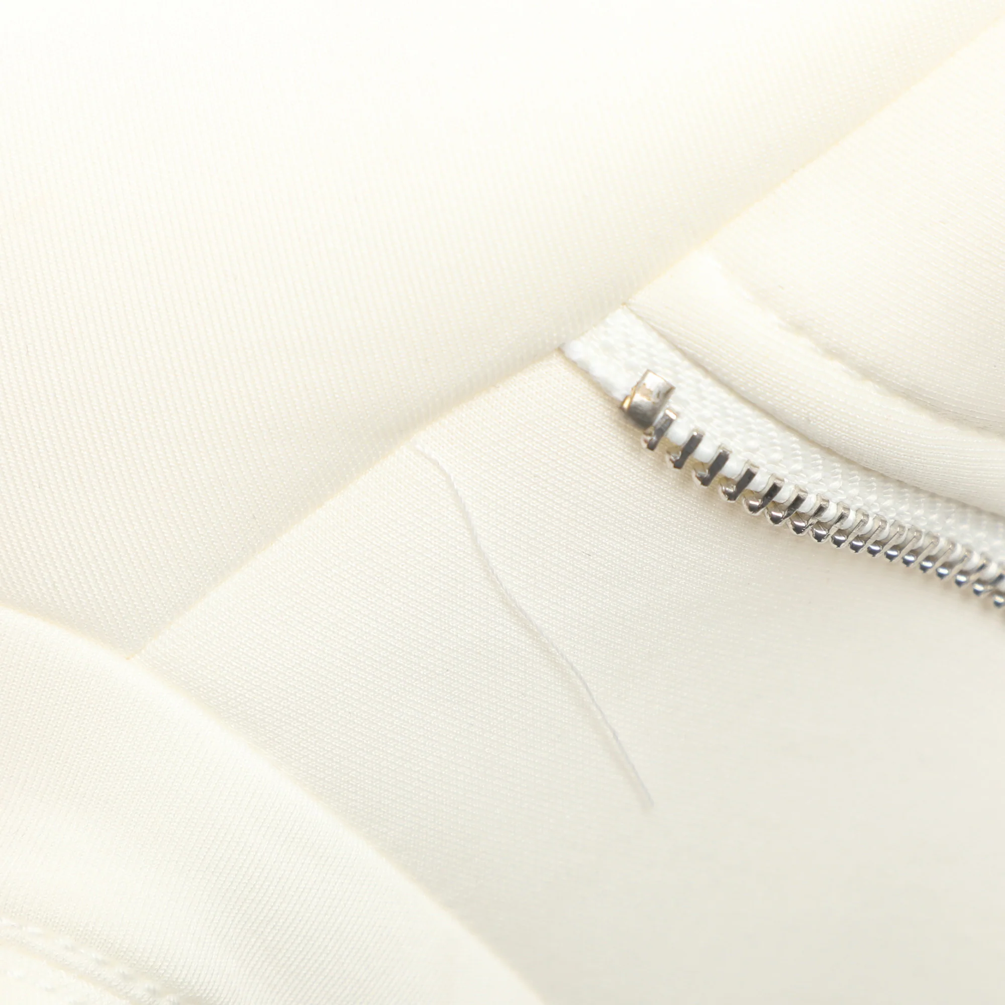 Maje White Neoprene Belted Biker Jacket - Image 6