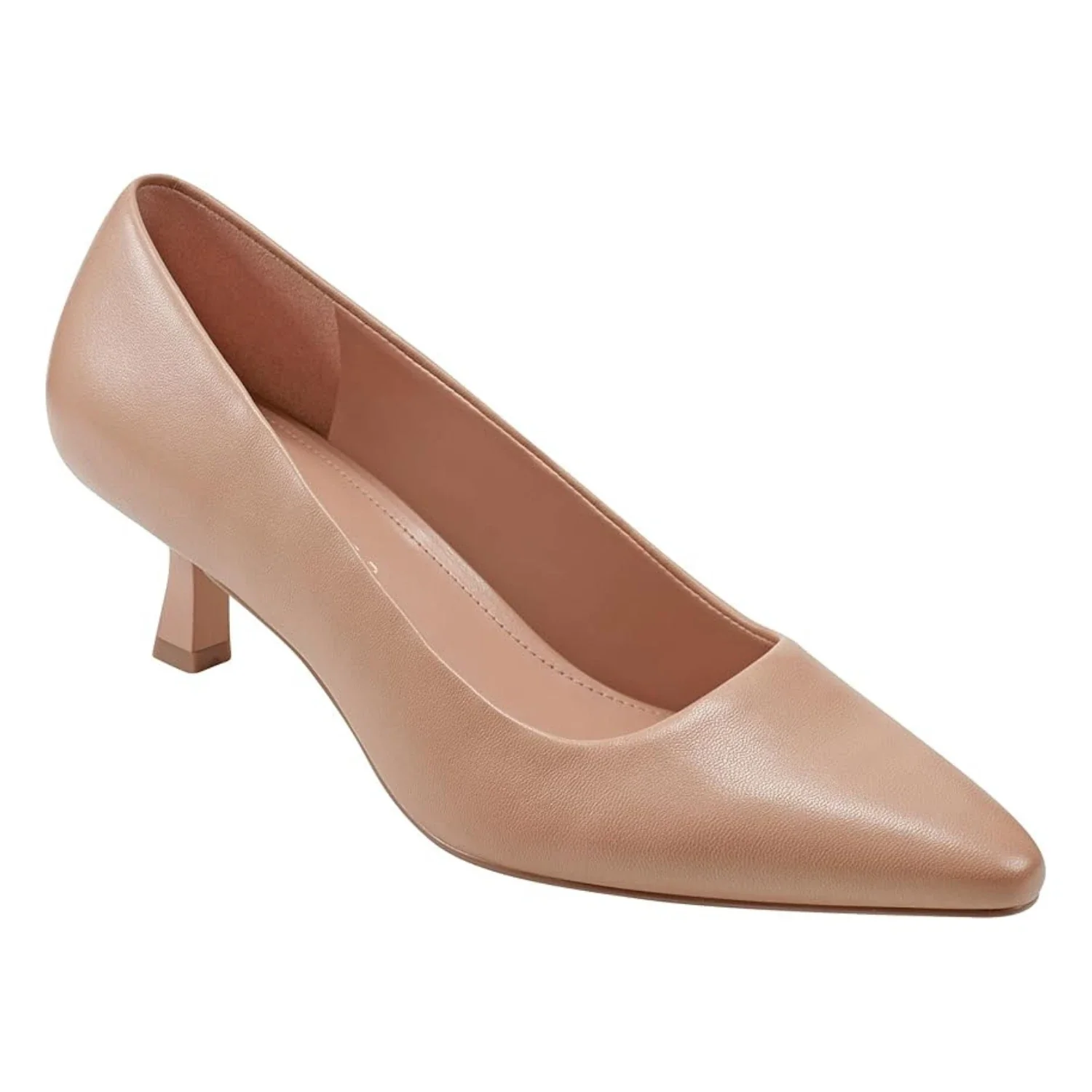 Marc Fisher LTD Kendri Pump Womens Natural Pointed Toe Kitten Heel HTAT1051 - Image 2