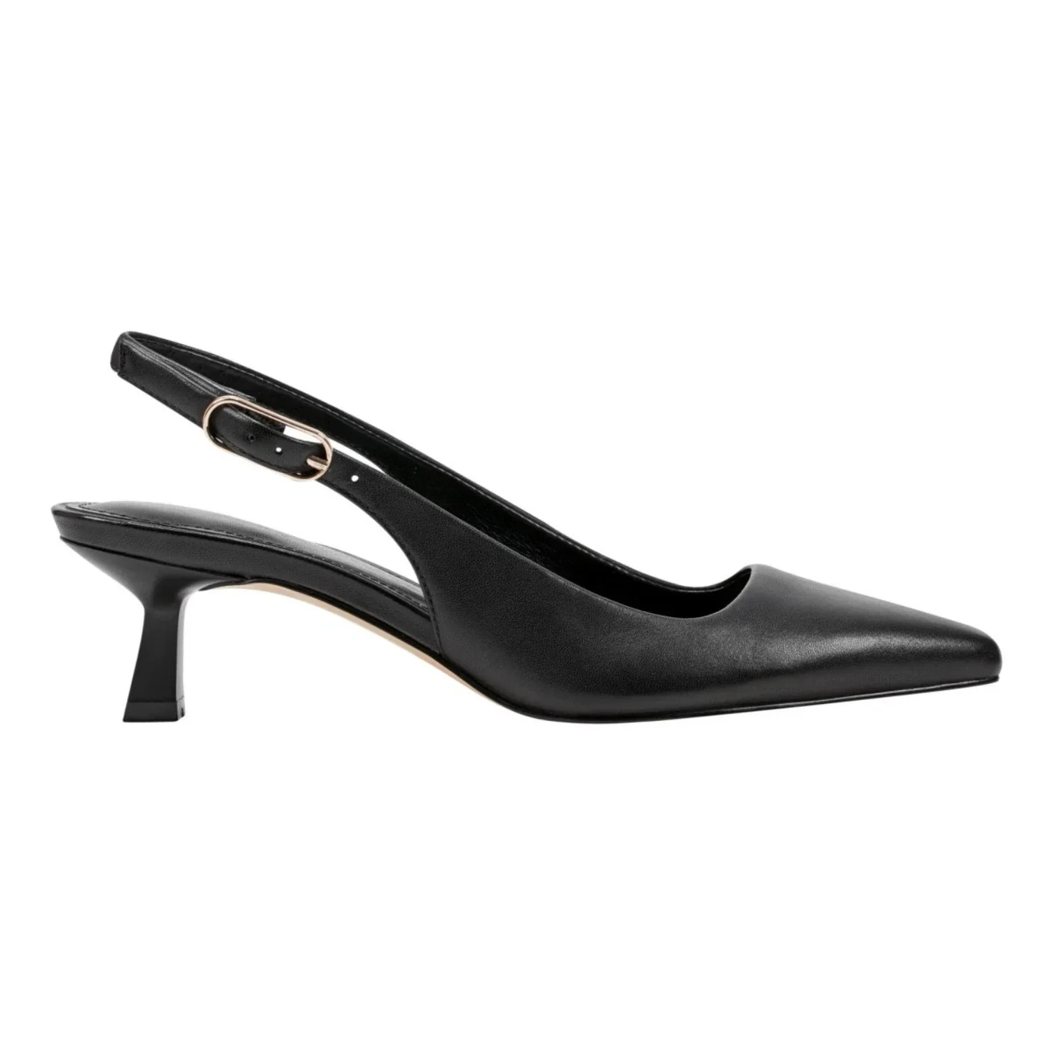 Marc Fisher LTD Kory Pump Women's Black Pointed Toe Kitten Heel HTAT1137