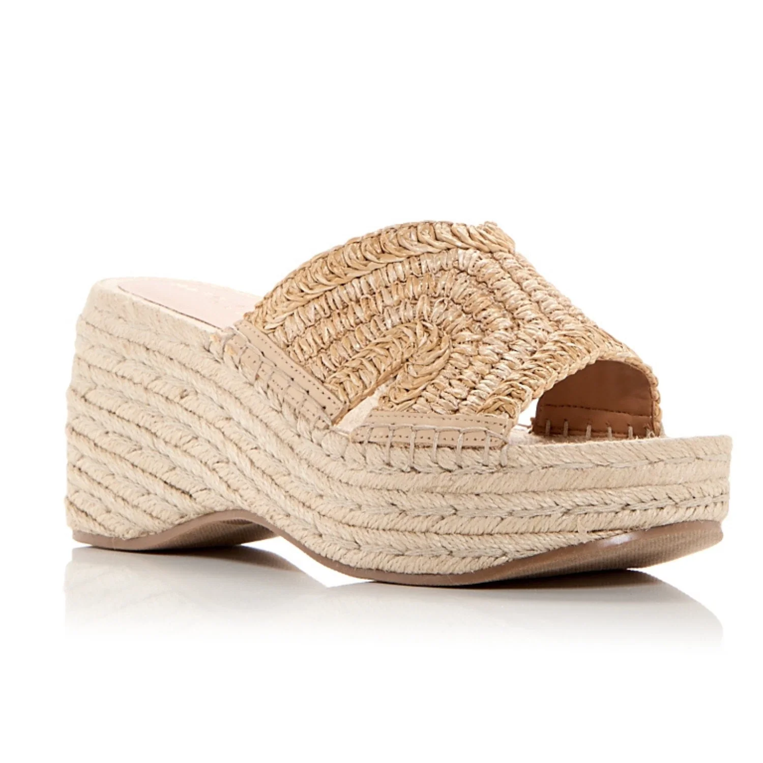 Marc Fisher LTD Zakki Sandals Women's Natural Wedge Heel Espadrille HTAT1053 - Image 3