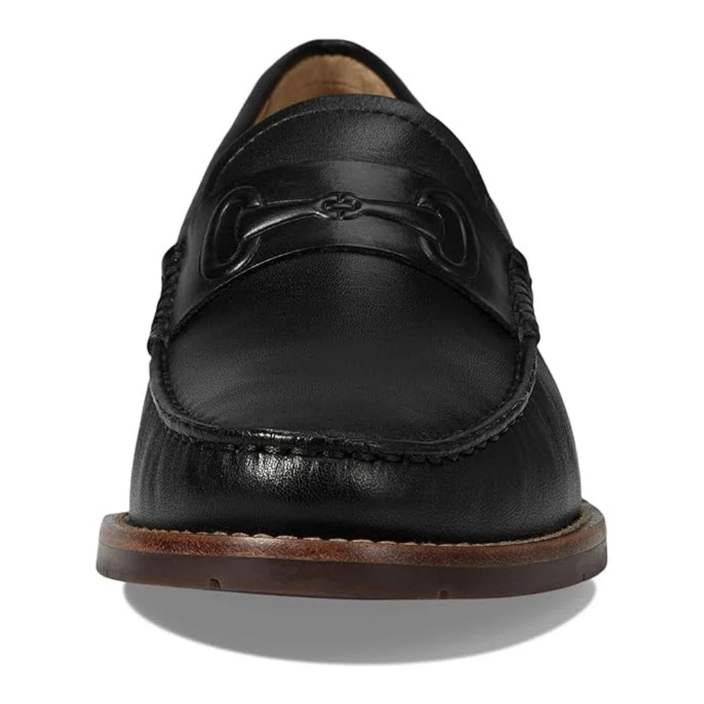Marc Joseph New York Academy Park Flats Womens Black Leather Loafers HTAT1065 - Image 2
