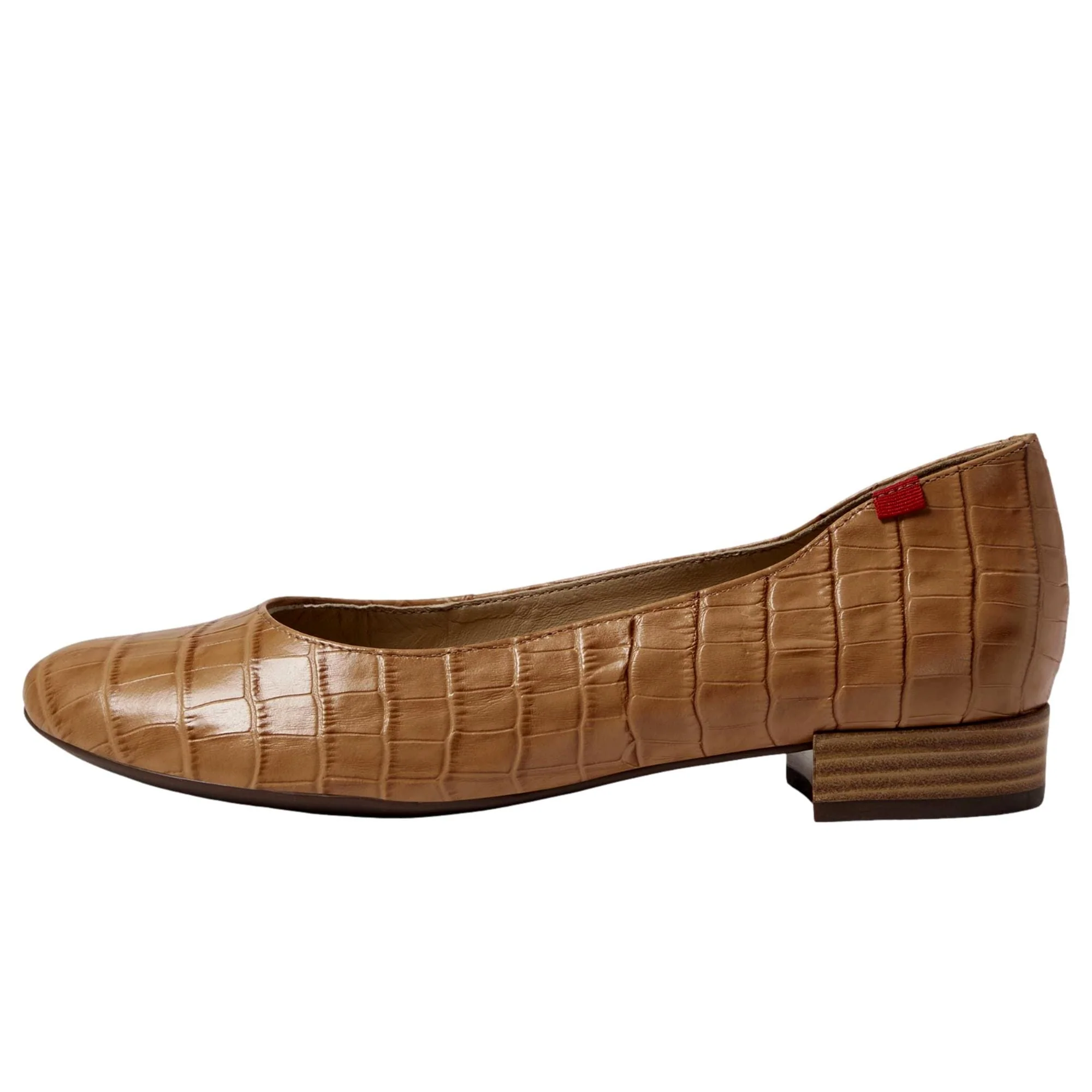 Marc Joseph New York Crosby Flat Camel Croco  4930-CAMCR Women's