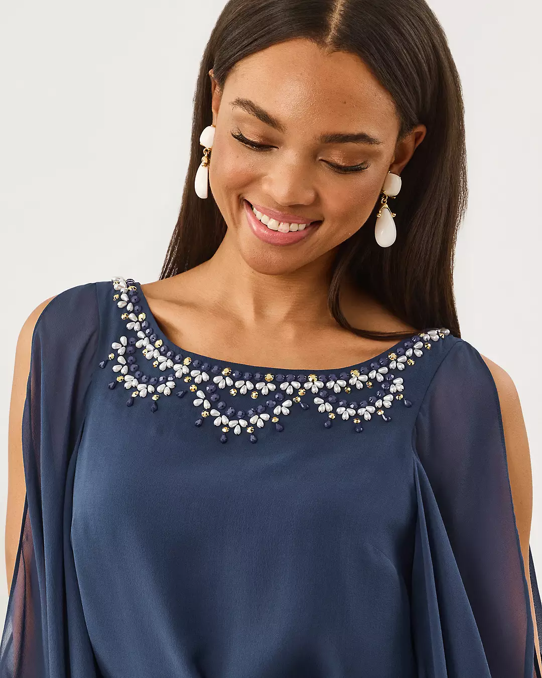 Marguerite Silk Caftan - Image 4