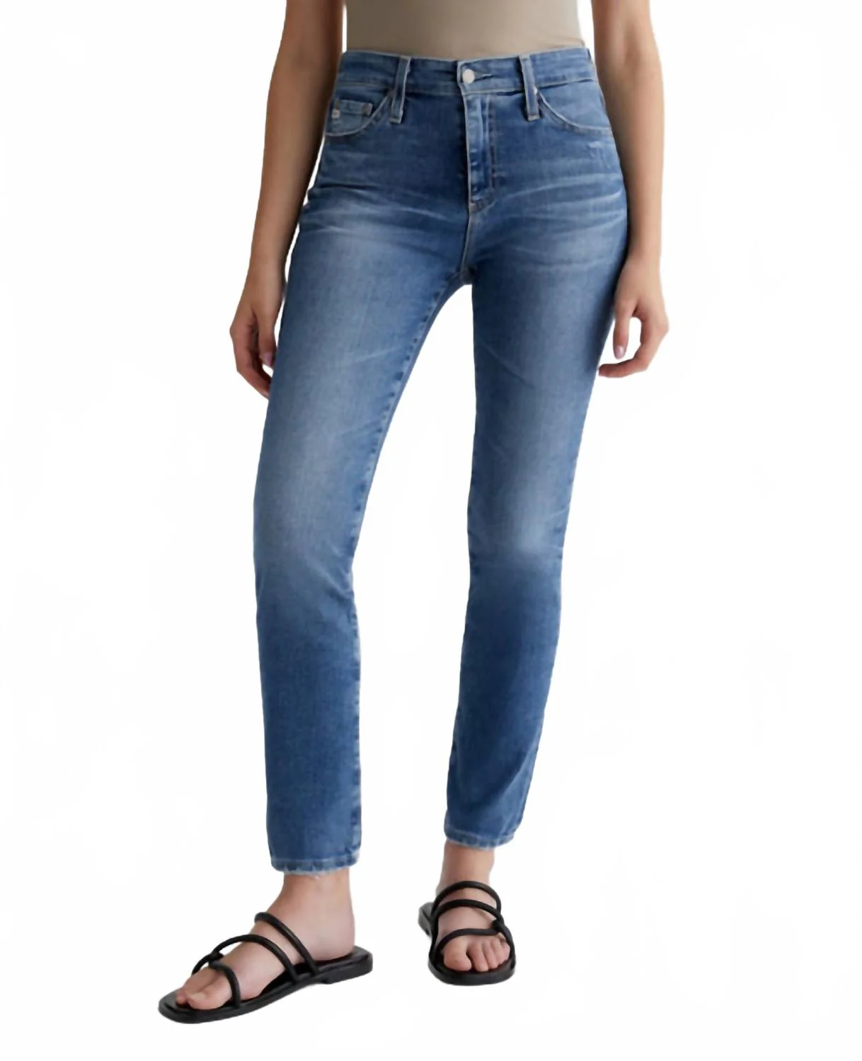 Mari Mid-Rise Slim Straight Leg Jean In 18 Years Lakefront