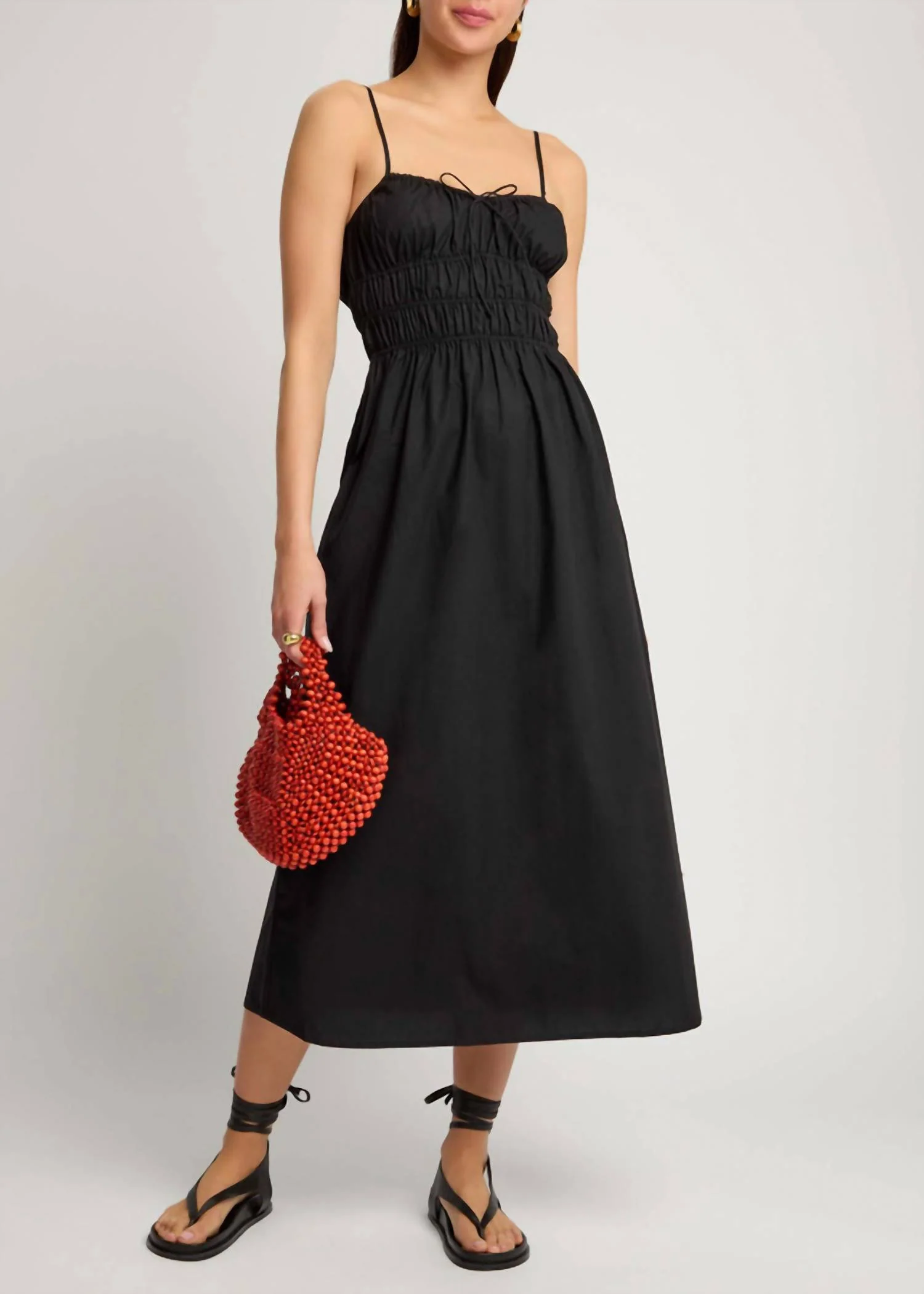 Marianne Midi Dress In Black - Image 3