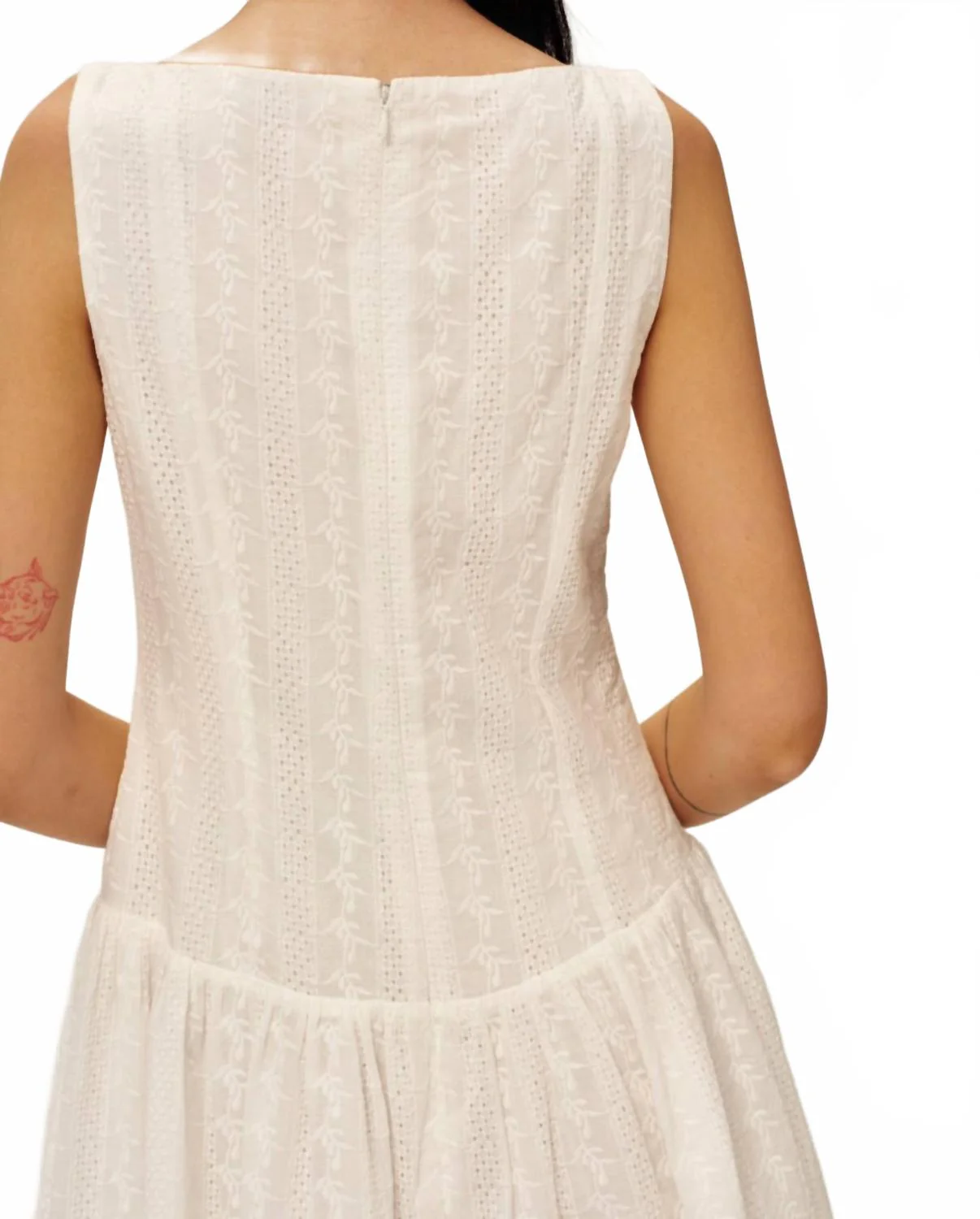 Marieka Mini Dress In White - Image 3