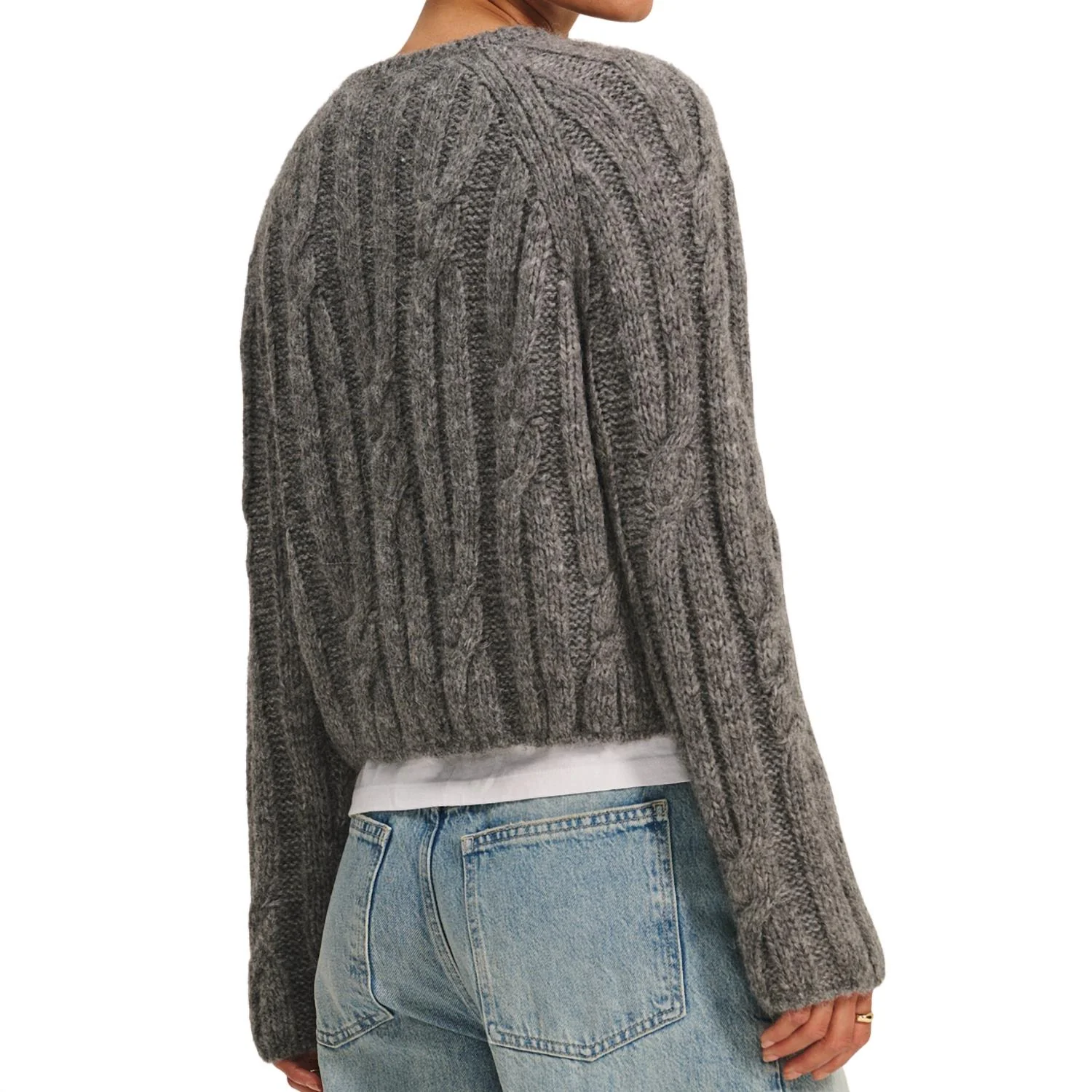 Marina Sweater In Heather Grey - Image 2