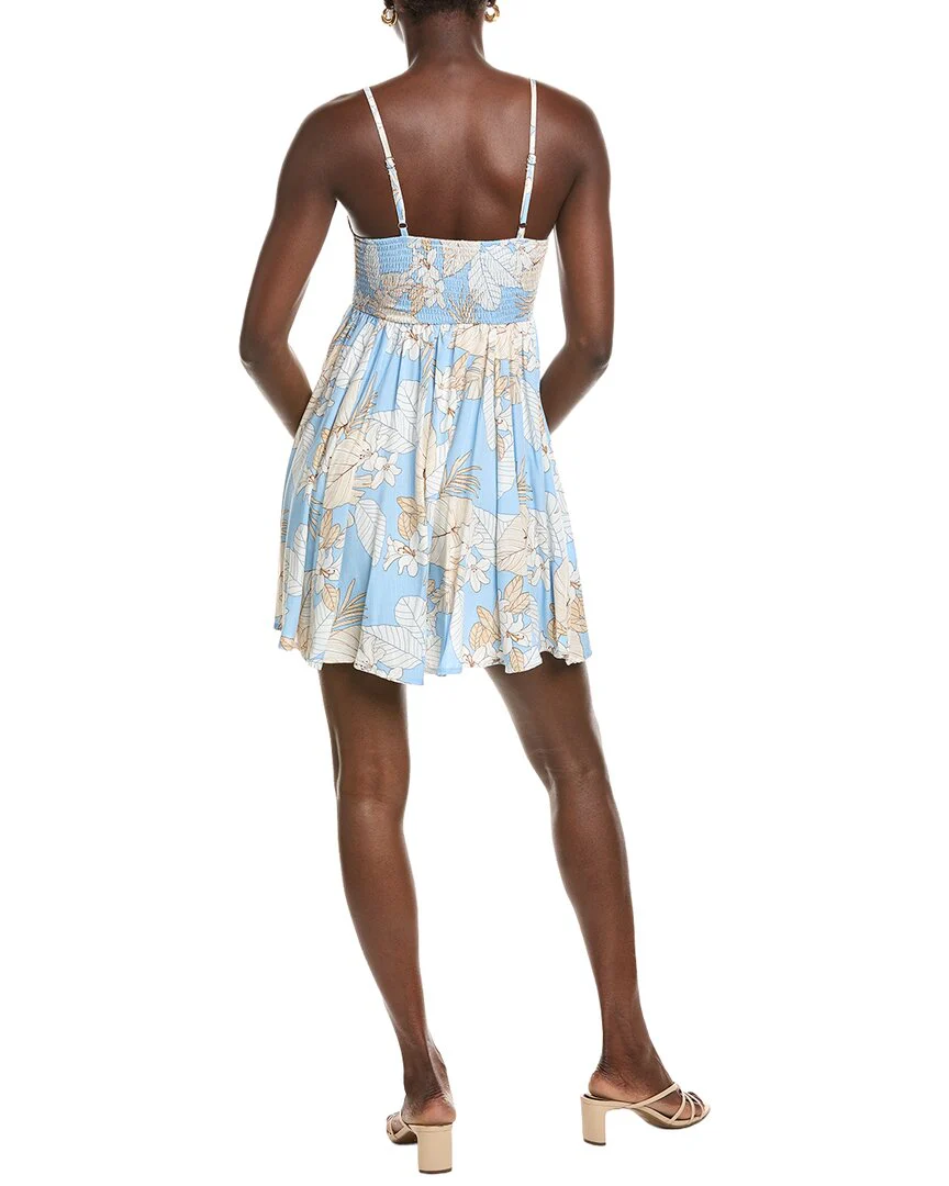 MARION Leaf Printed A-Line Dress - Image 2