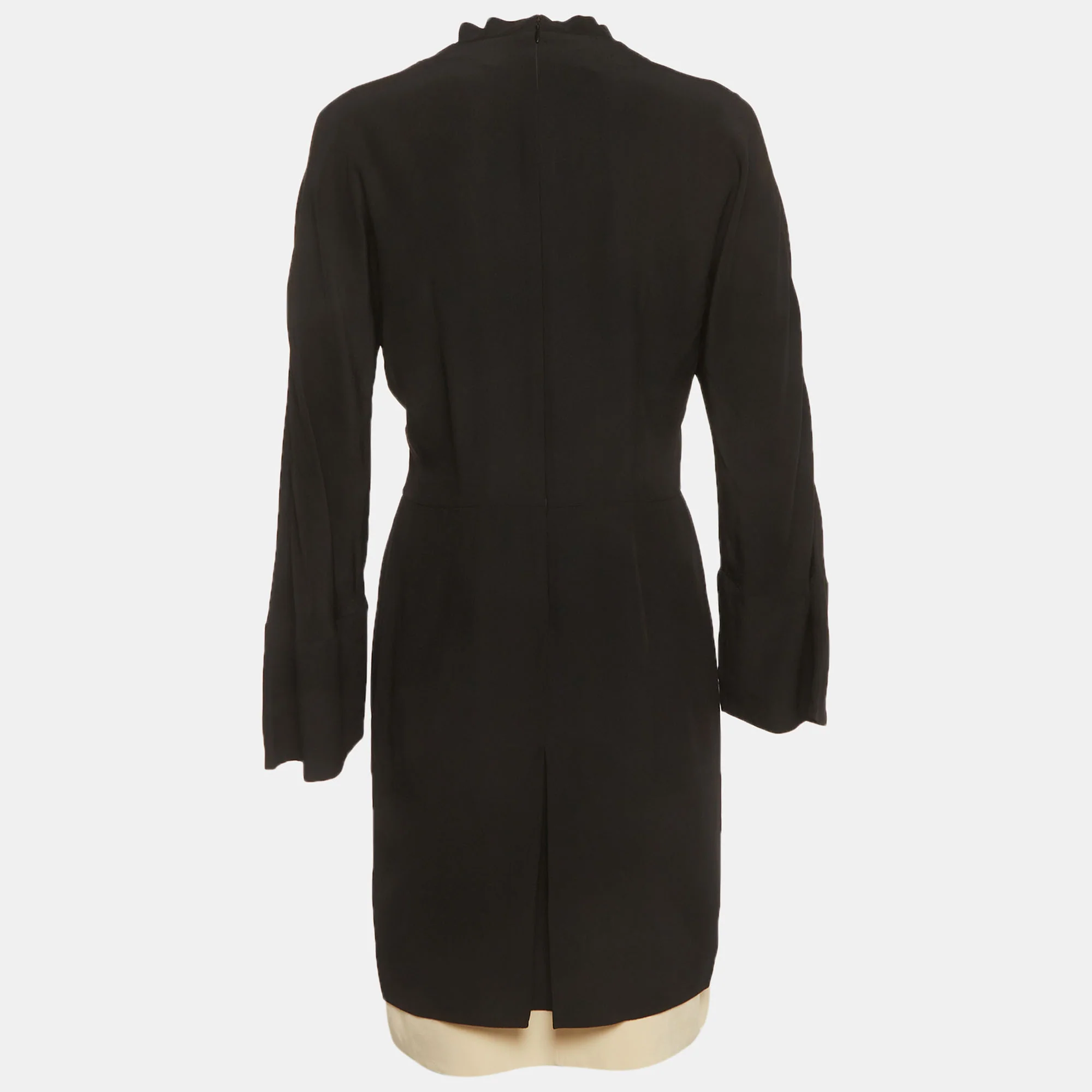 Marni Black Silk Bow Detail Short Dress - Image 2