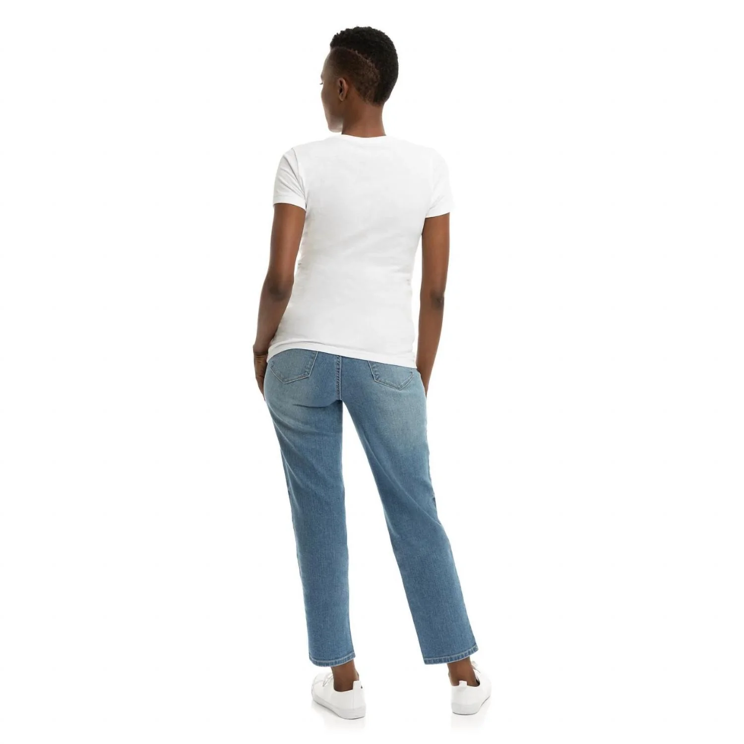 Maternity 28" Straight With Bellyband Jeans In Kinsley - Image 3