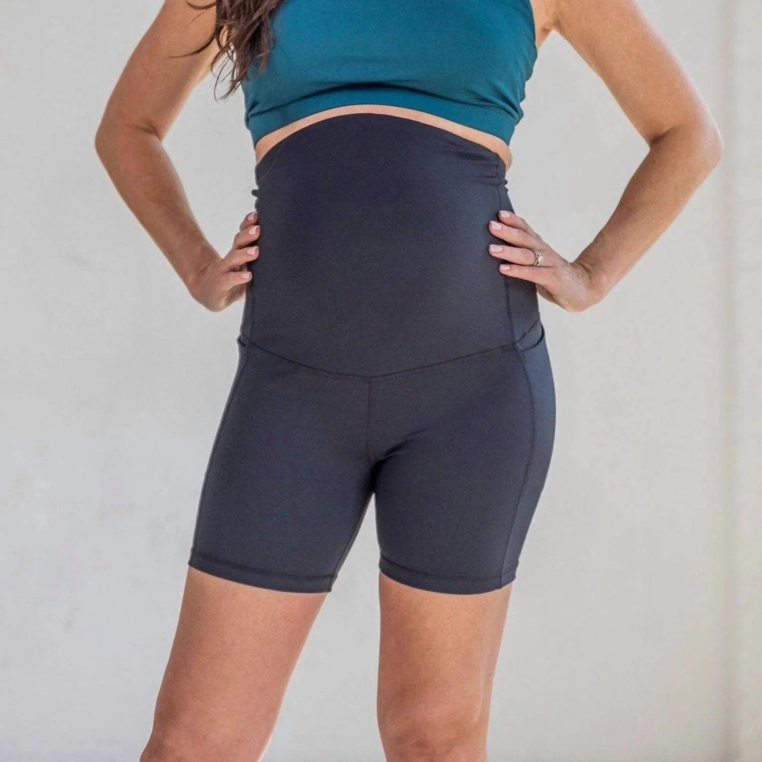 Maternity Rio Shorts In Black - Image 4