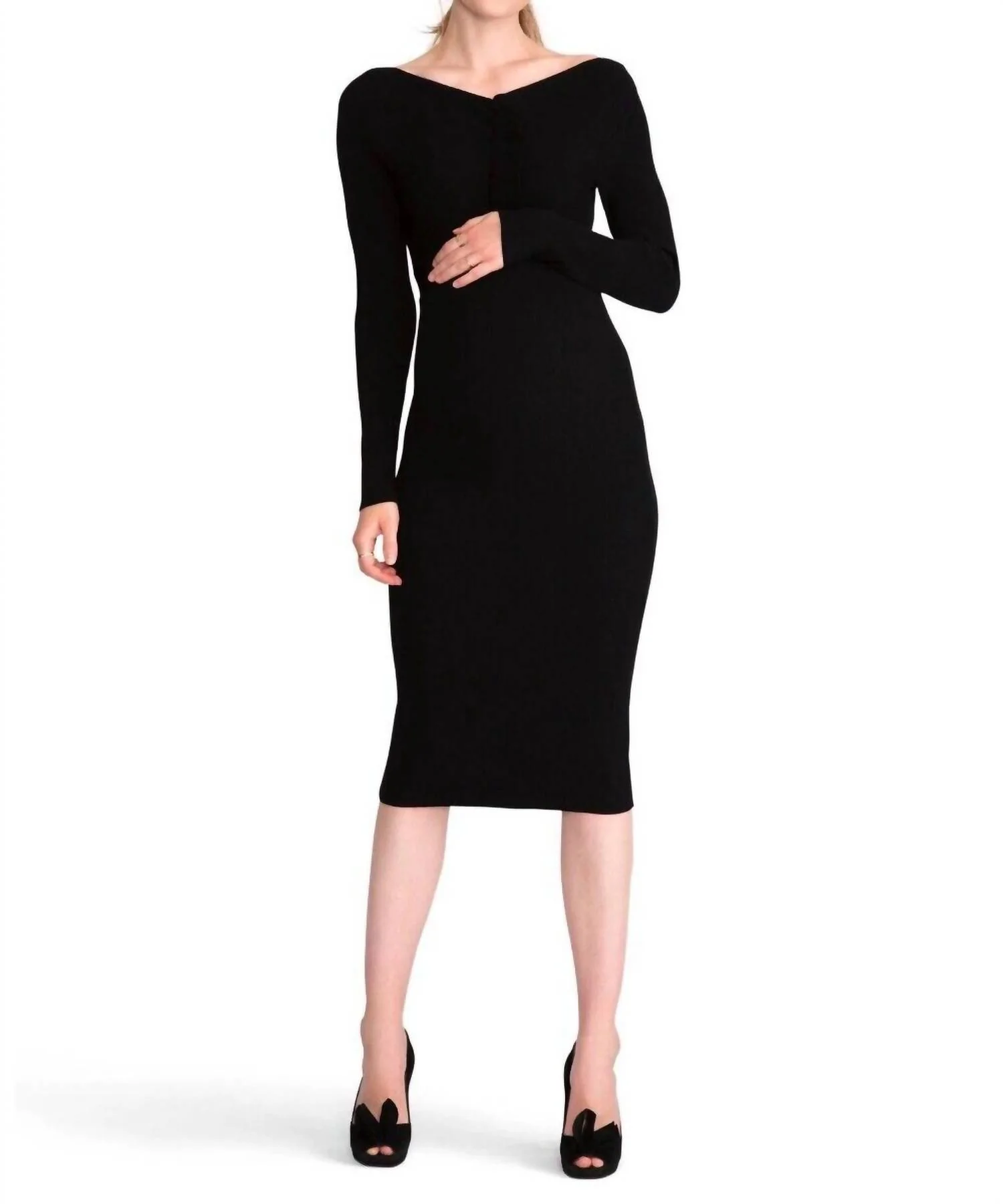 Maternity The Alessia Dress In Black