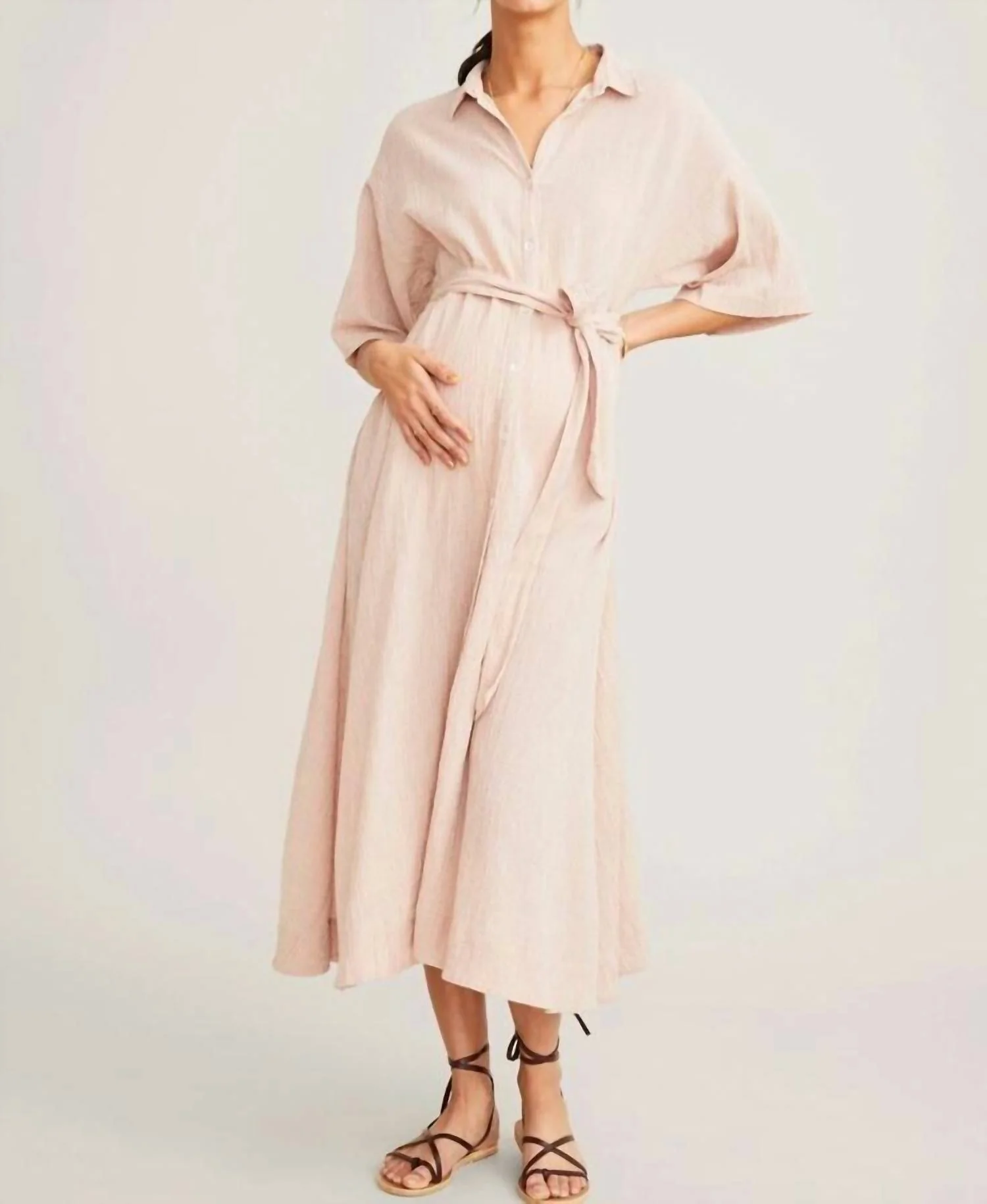 Maternity The Elsa Dress In Petal Gingham