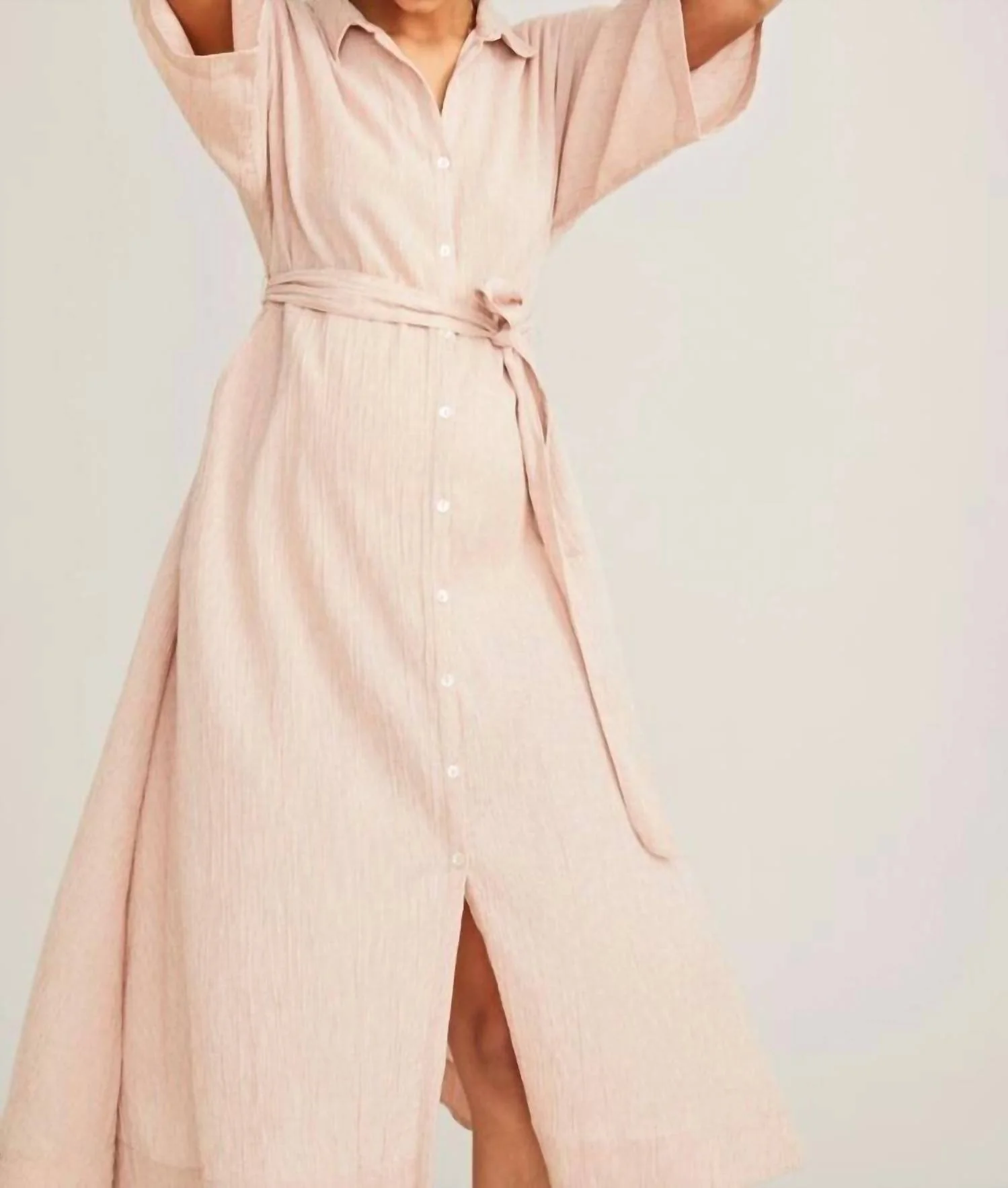 Maternity The Elsa Dress In Petal Gingham - Image 2