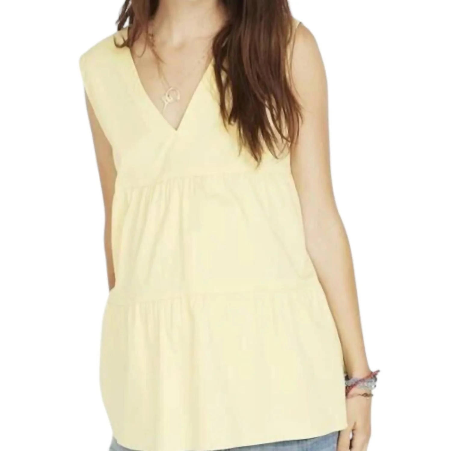Maternity The Evelyn Top In Yellow - Image 2