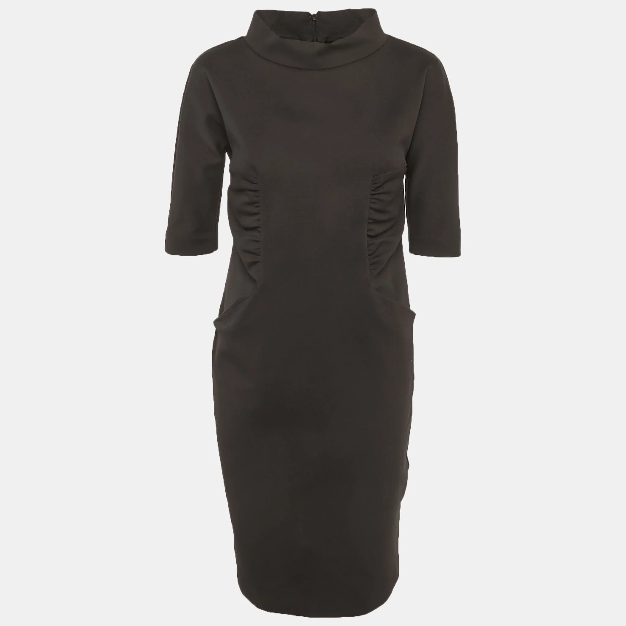 Max Mara Black Gabardine Short Dress
