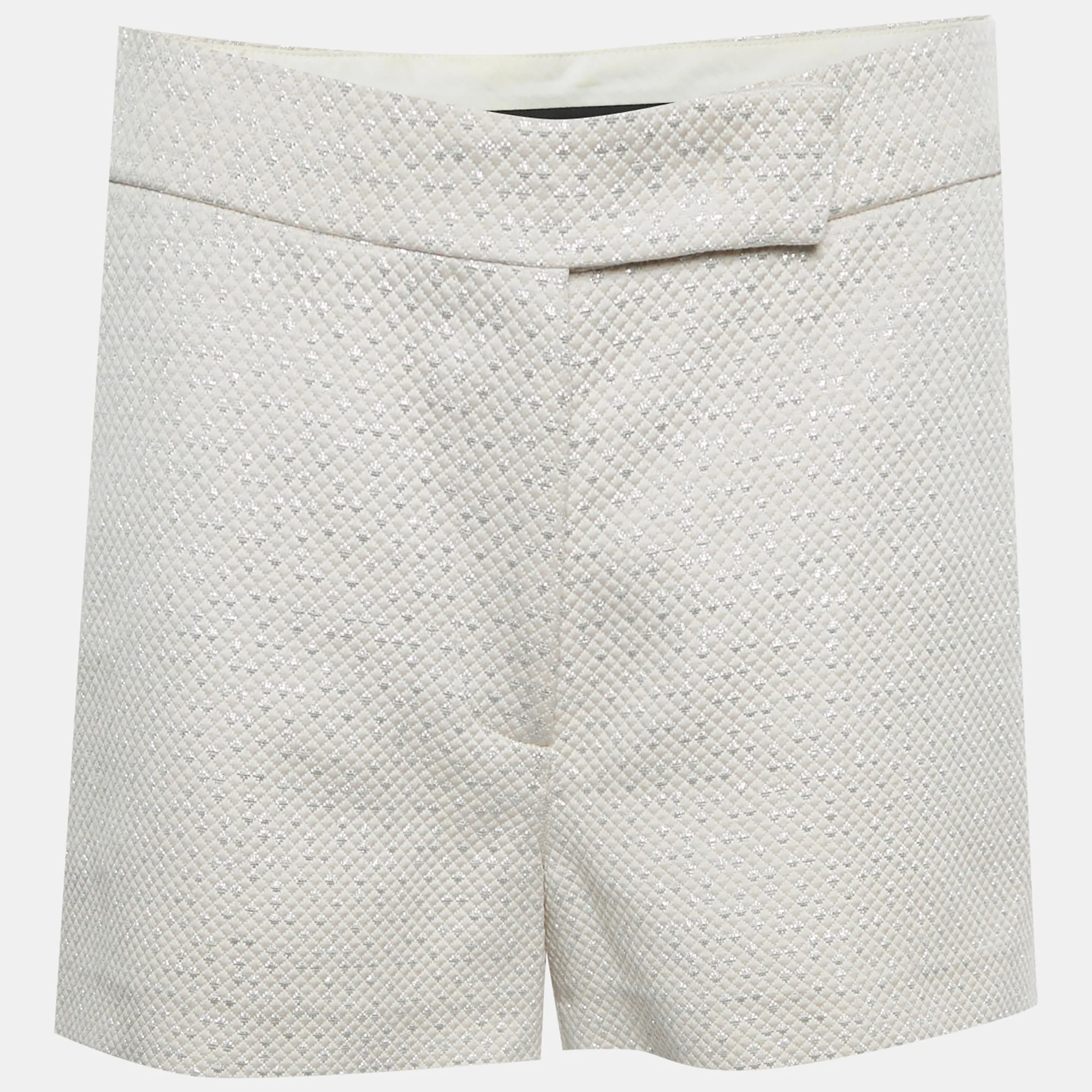Max Mara Light Beige Tweed Regular Shorts