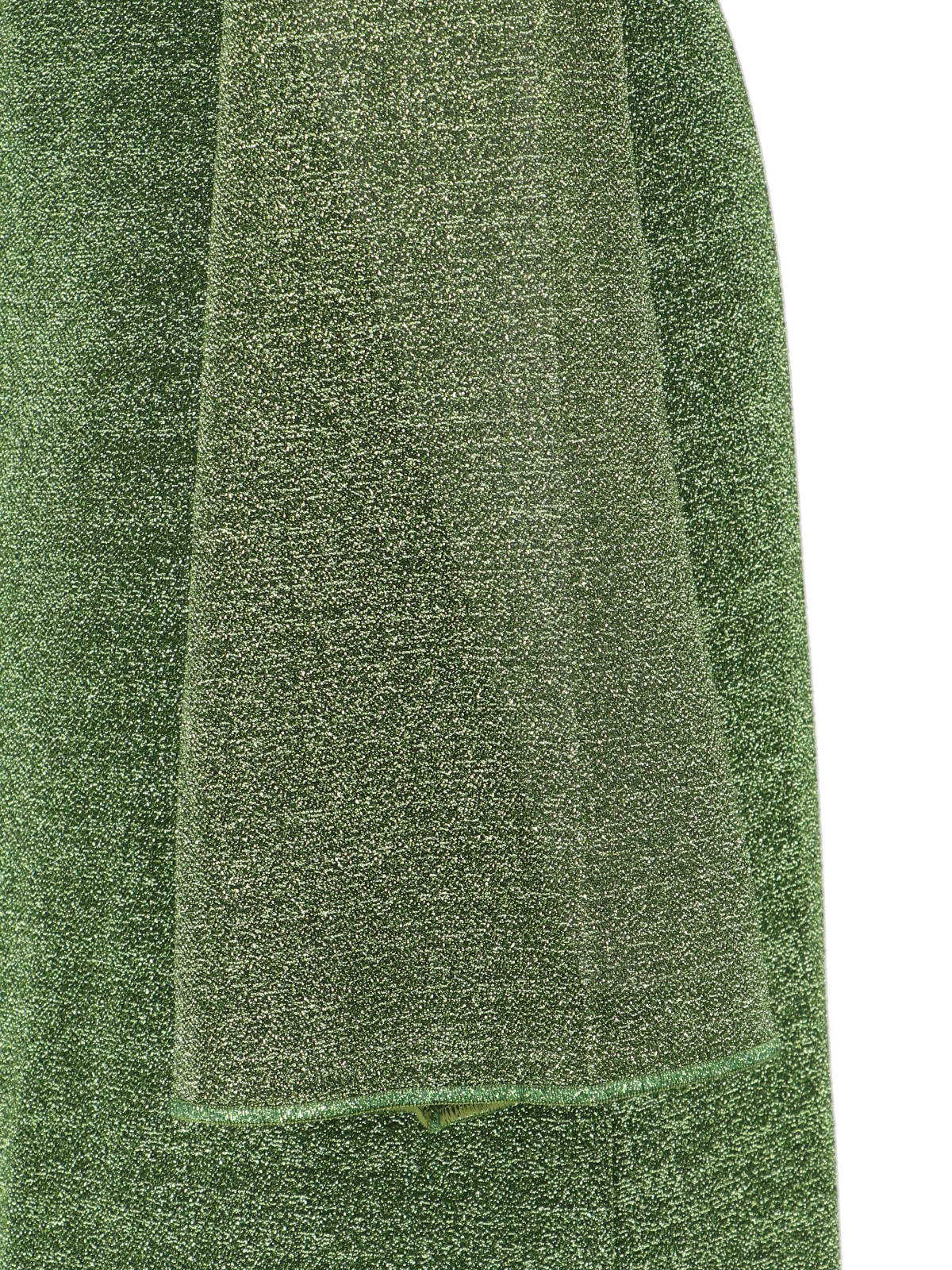 Maxi Kaftan Dress in Shimmering Green Metallic Fabric - Image 4