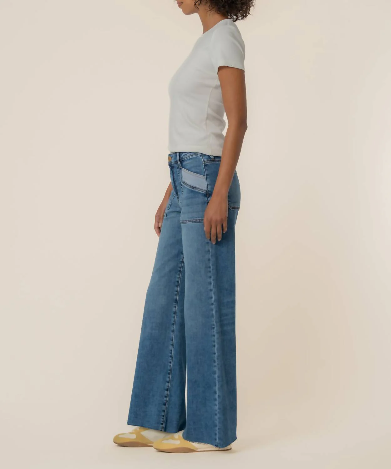 Maya Porkchop Front Pocket Jean In Success Wash - Image 2
