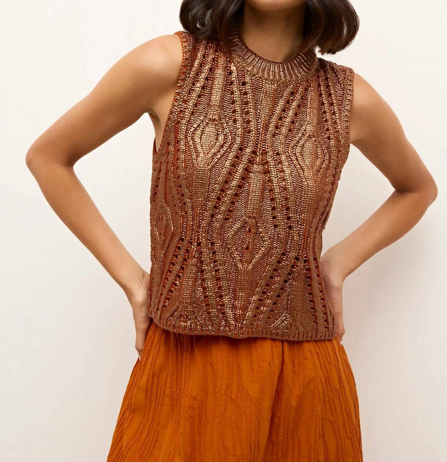 Mcquire Top In Copper - Image 4