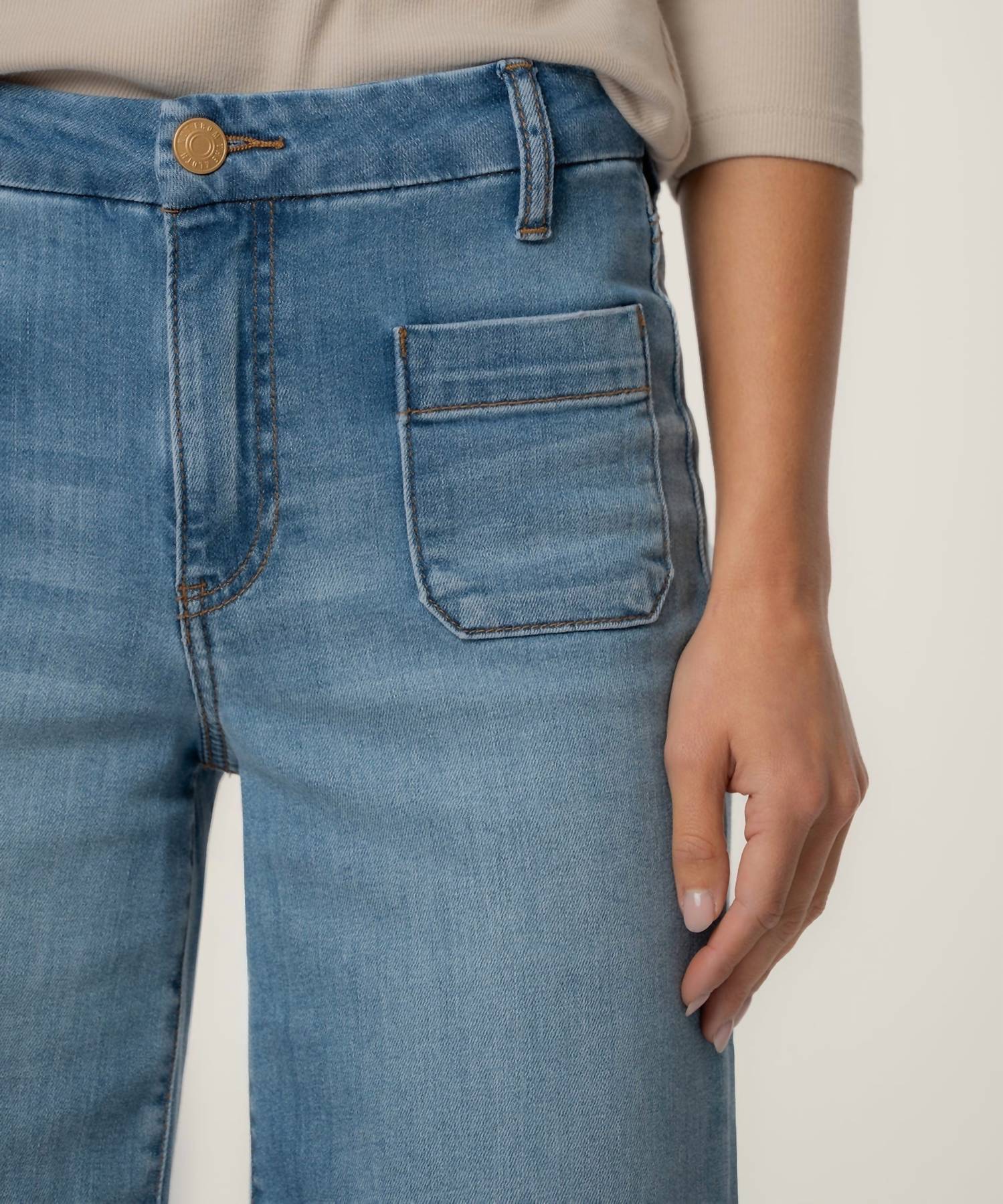 Meg High Rise With Patch Pockets Jeans In Totally - Image 4