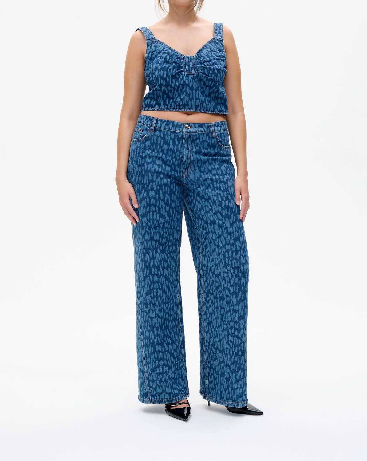 Mekira Top In Blue Leo - Image 3