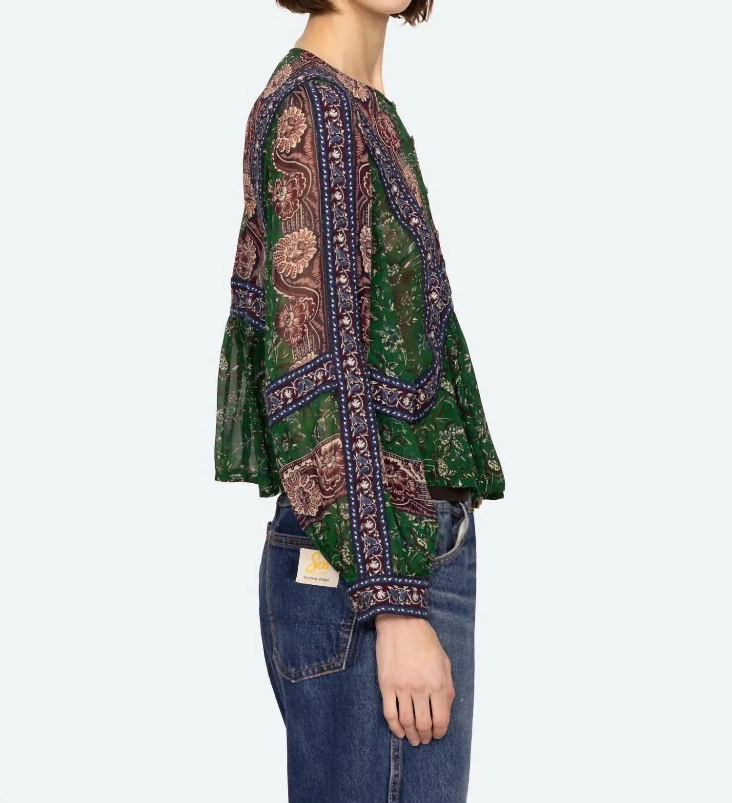 Melba Top In Green - Image 2