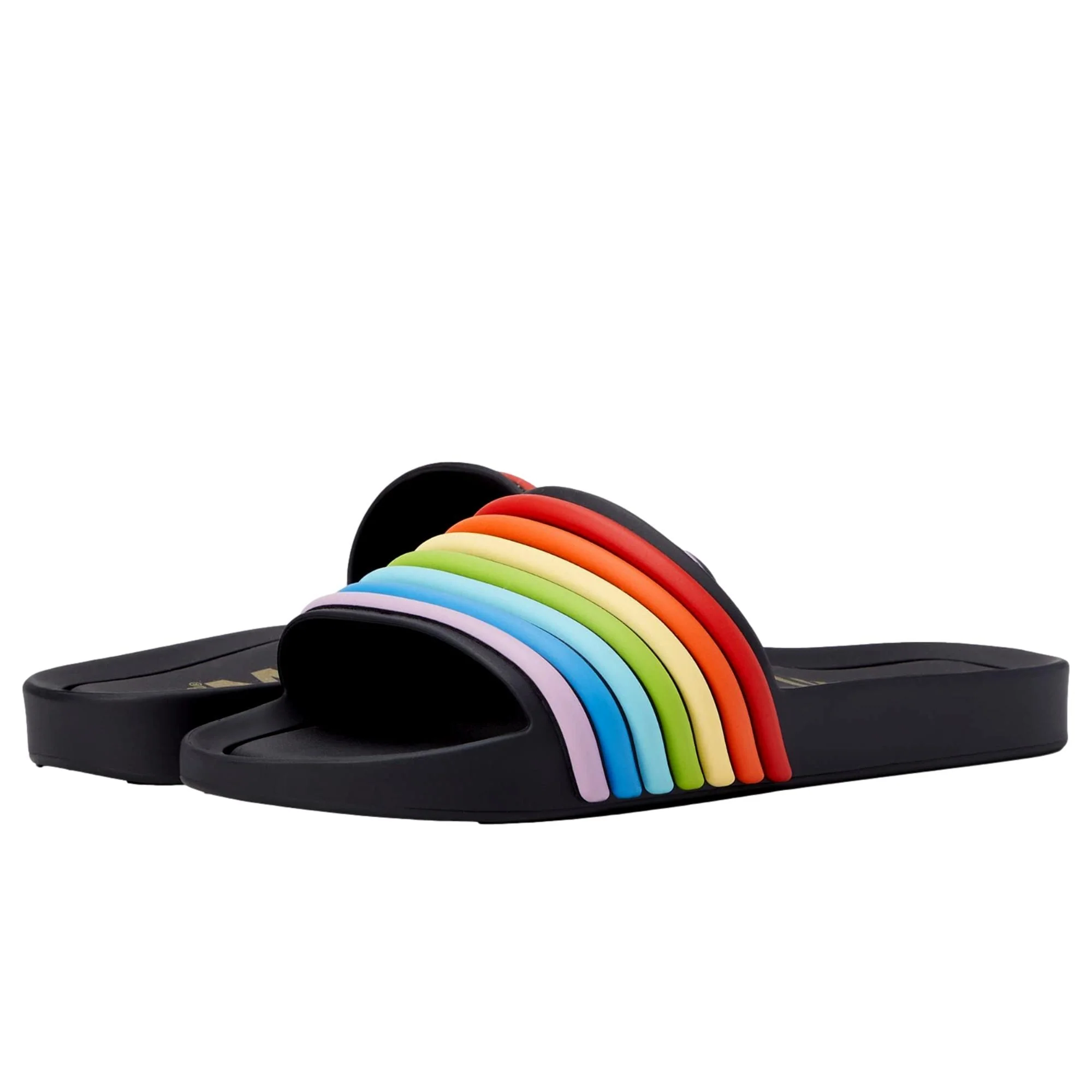 Melissa Shoes Beach 3DB Rainbow AD Black Rainbow  32389-53302 Women's