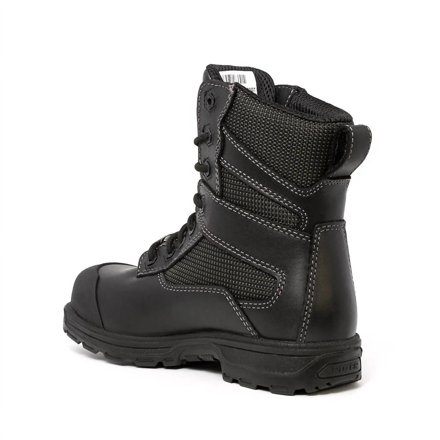 Men's 8" Composite Toe Agility Work Boots In Black - Image 2