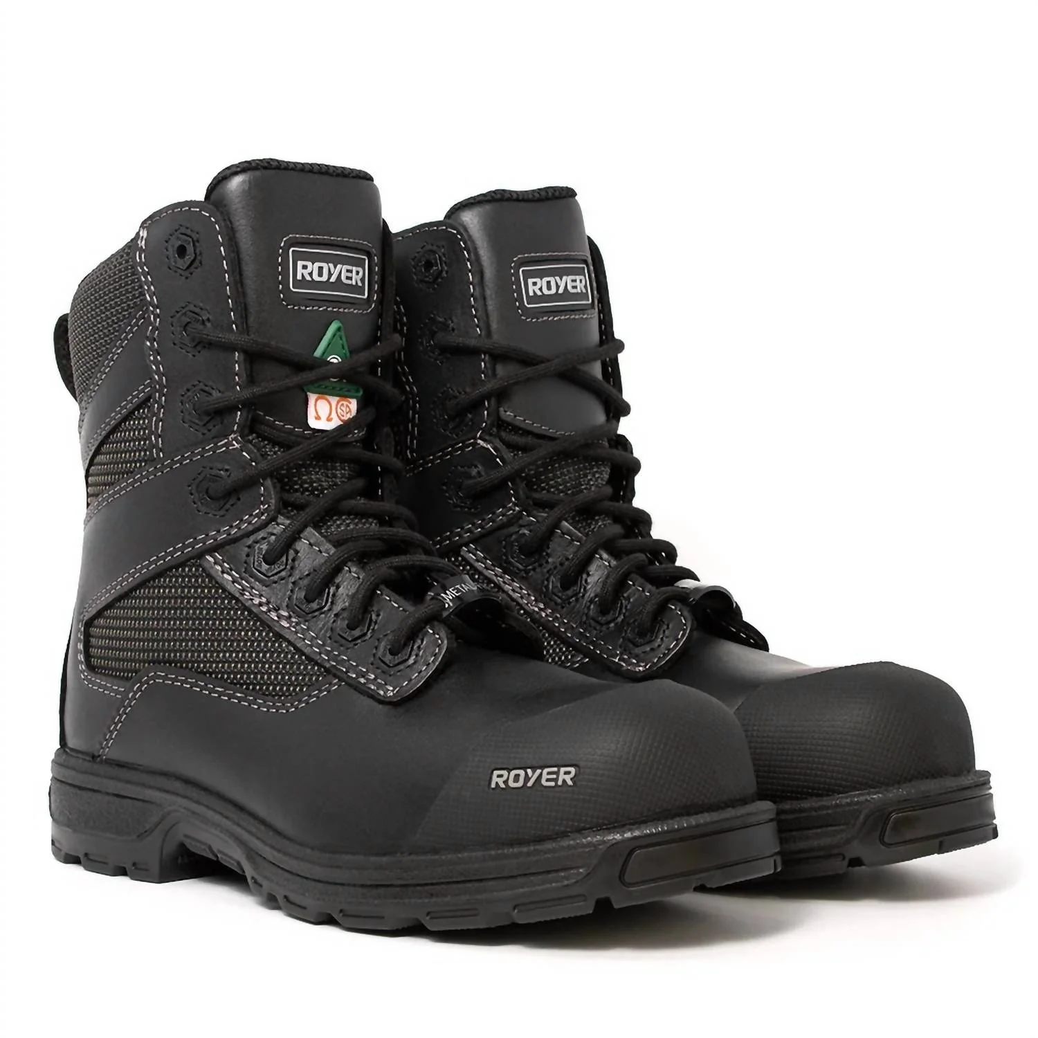 Men's 8" Composite Toe Agility Work Boots In Black - Image 3