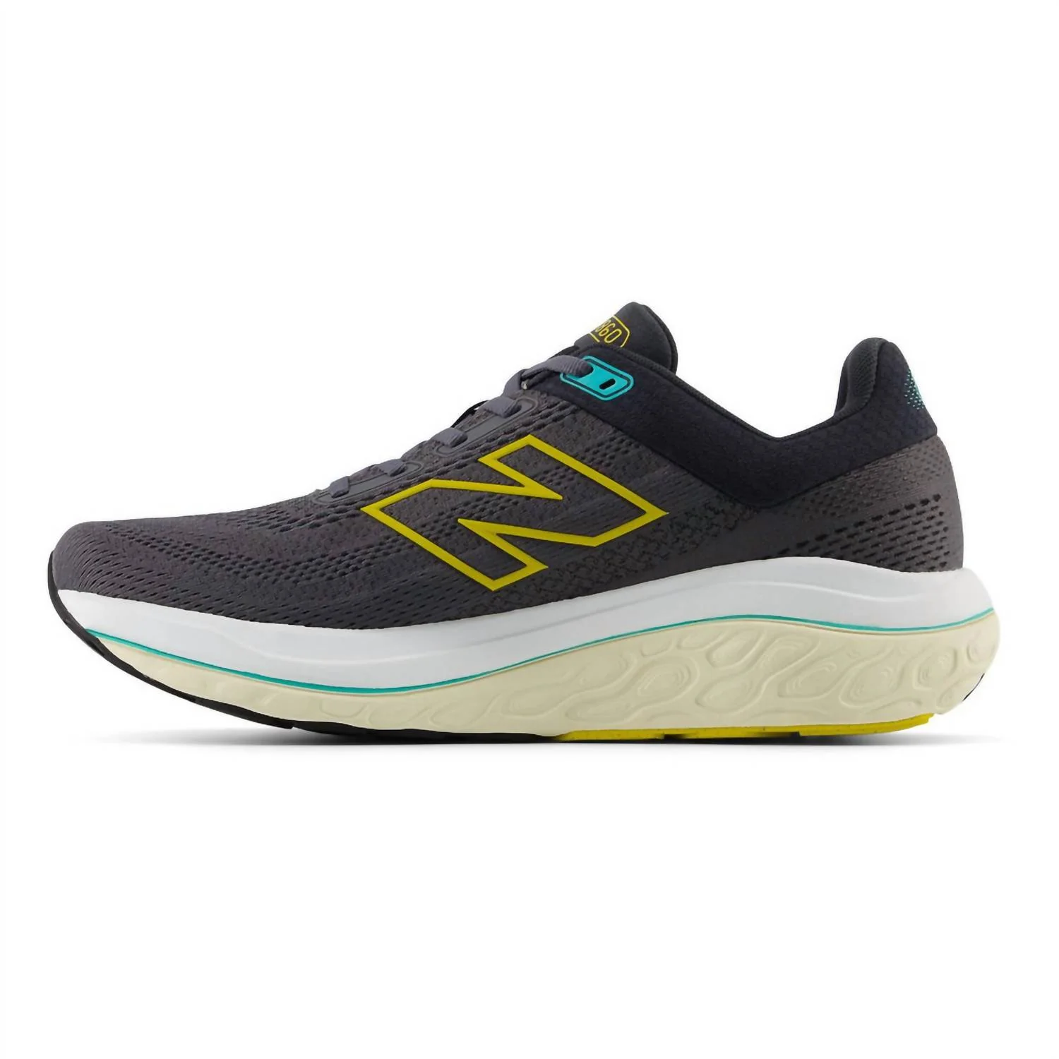Men's 860V14 Running Shoes In Magnet/ginger Lemon/cyber Jade - Image 2