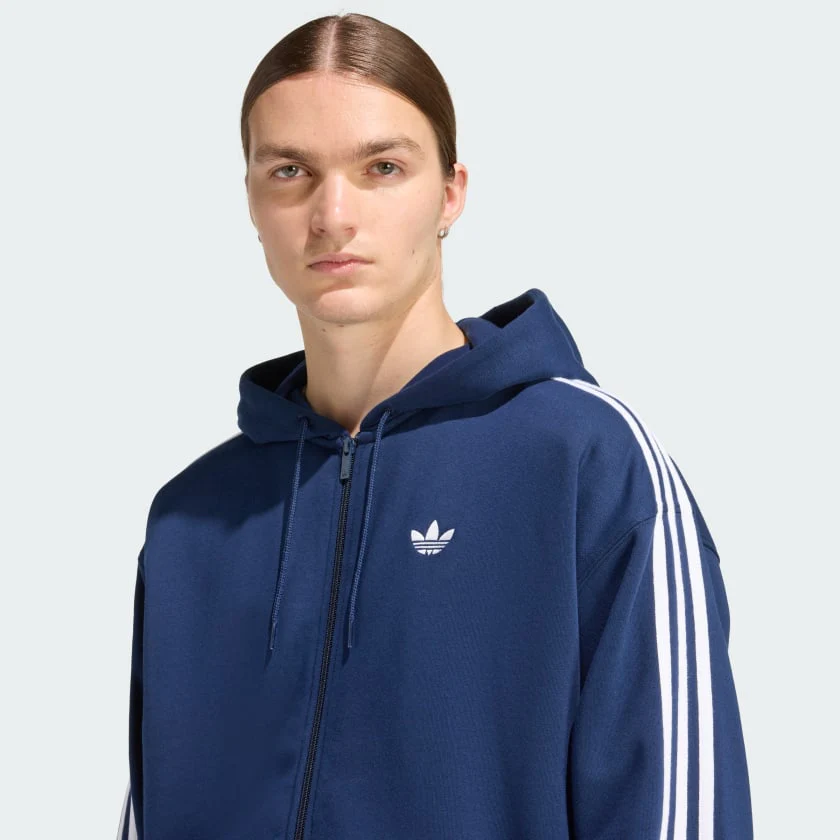 Men's adidas adidas Adicolor Oversize Full-Zip Hoodie - Image 4