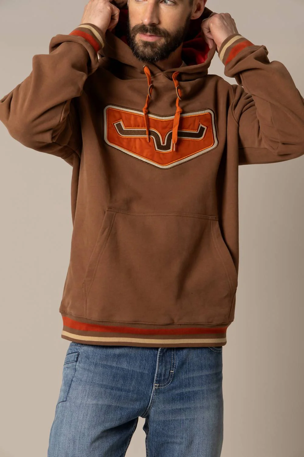 Men's Cannons Hoodie In Brown