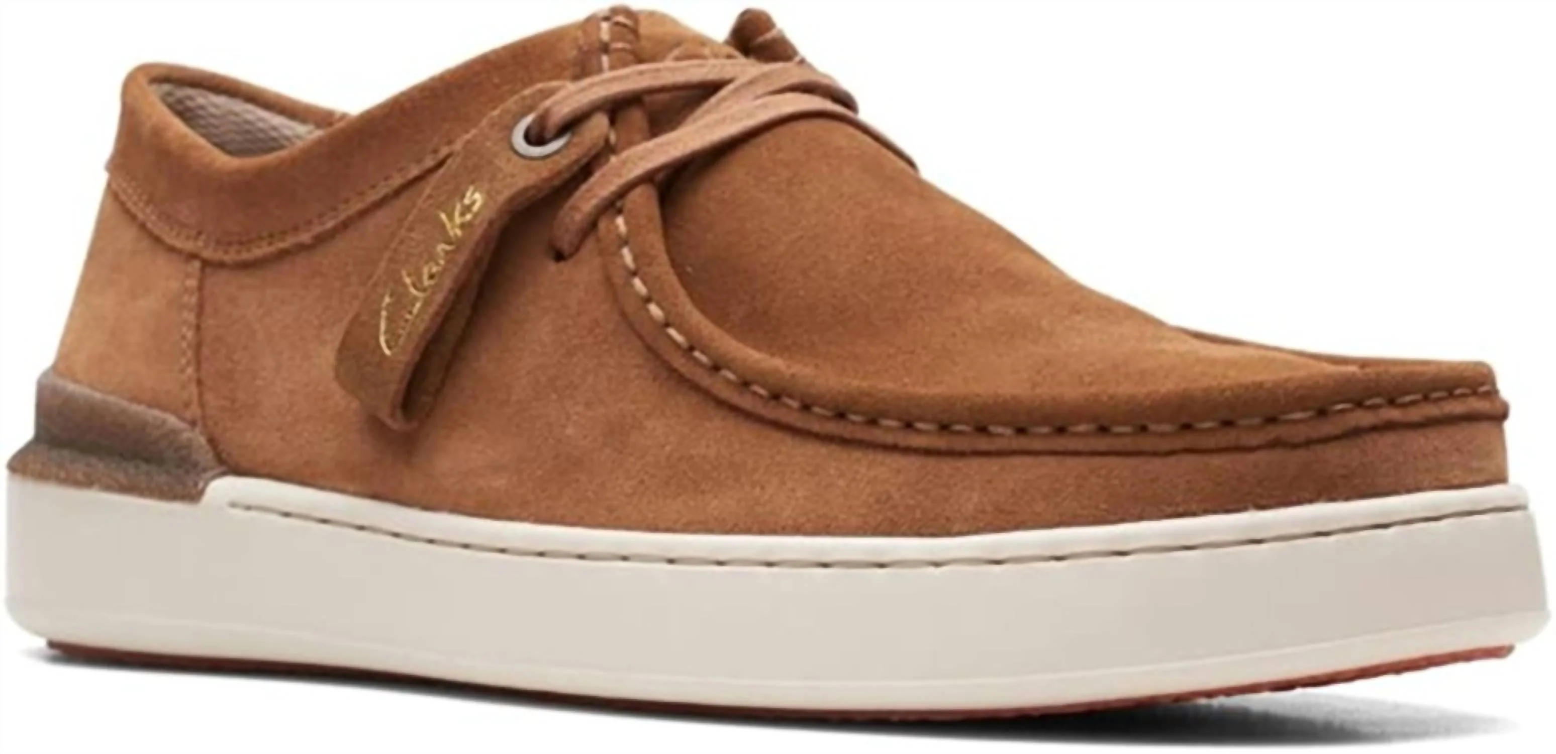 Men's Courtlite Wally Shoe In Cognac Suede - Image 2