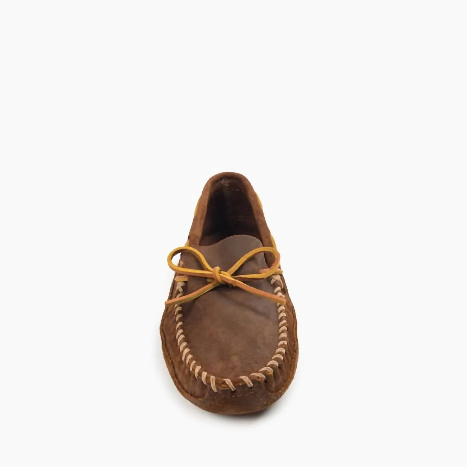 Men's Double Bottom Softsole Moccasis Shoes In Brown Ruff - Image 3