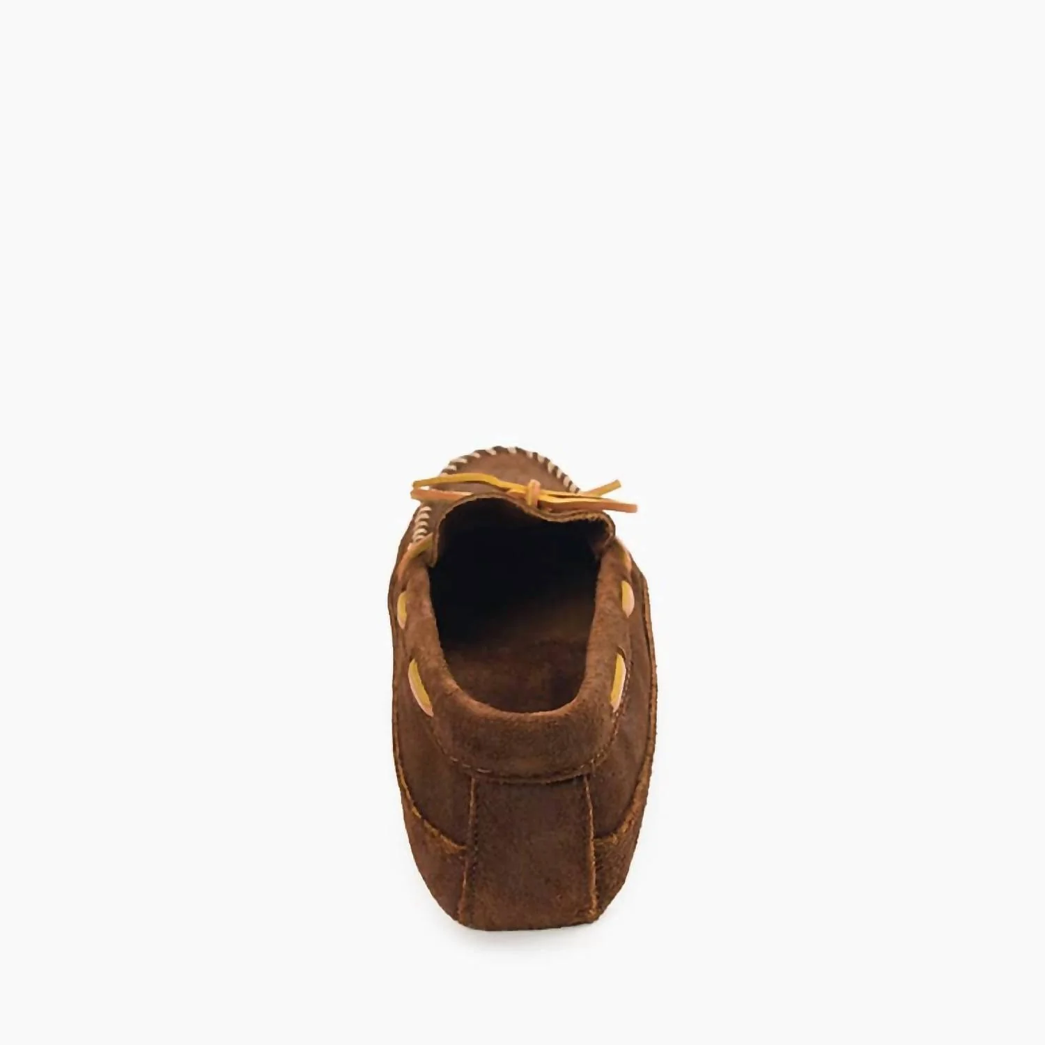 Men's Double Bottom Softsole Moccasis Shoes In Brown Ruff - Image 4
