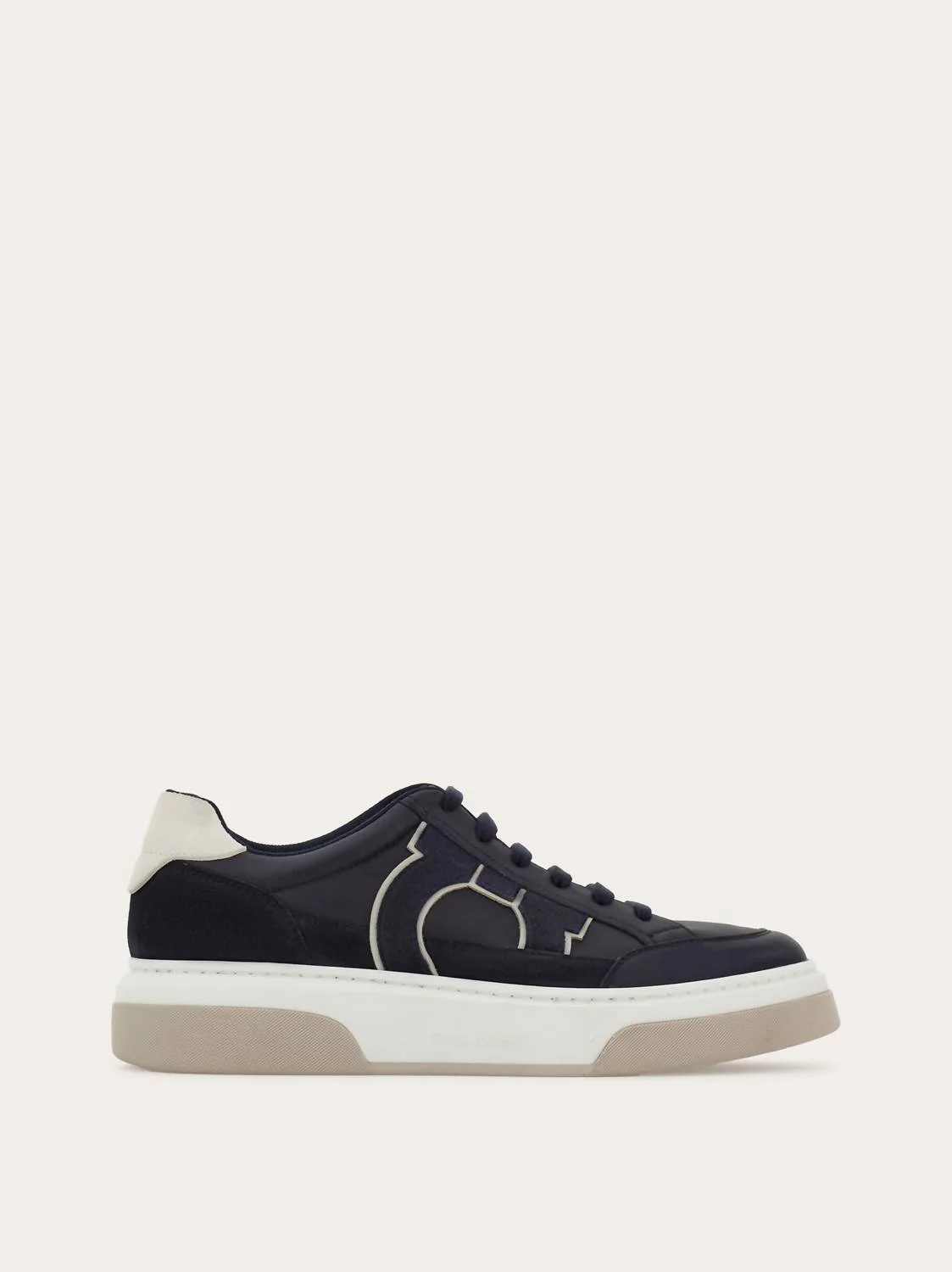 Men's Gancini Low-Top Sneaker In Dark Rain