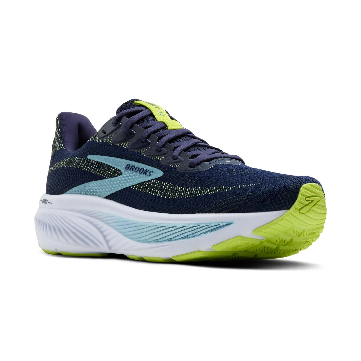 Men's Ghost 17 Shoe In Peacoat/lime/blue - Image 2