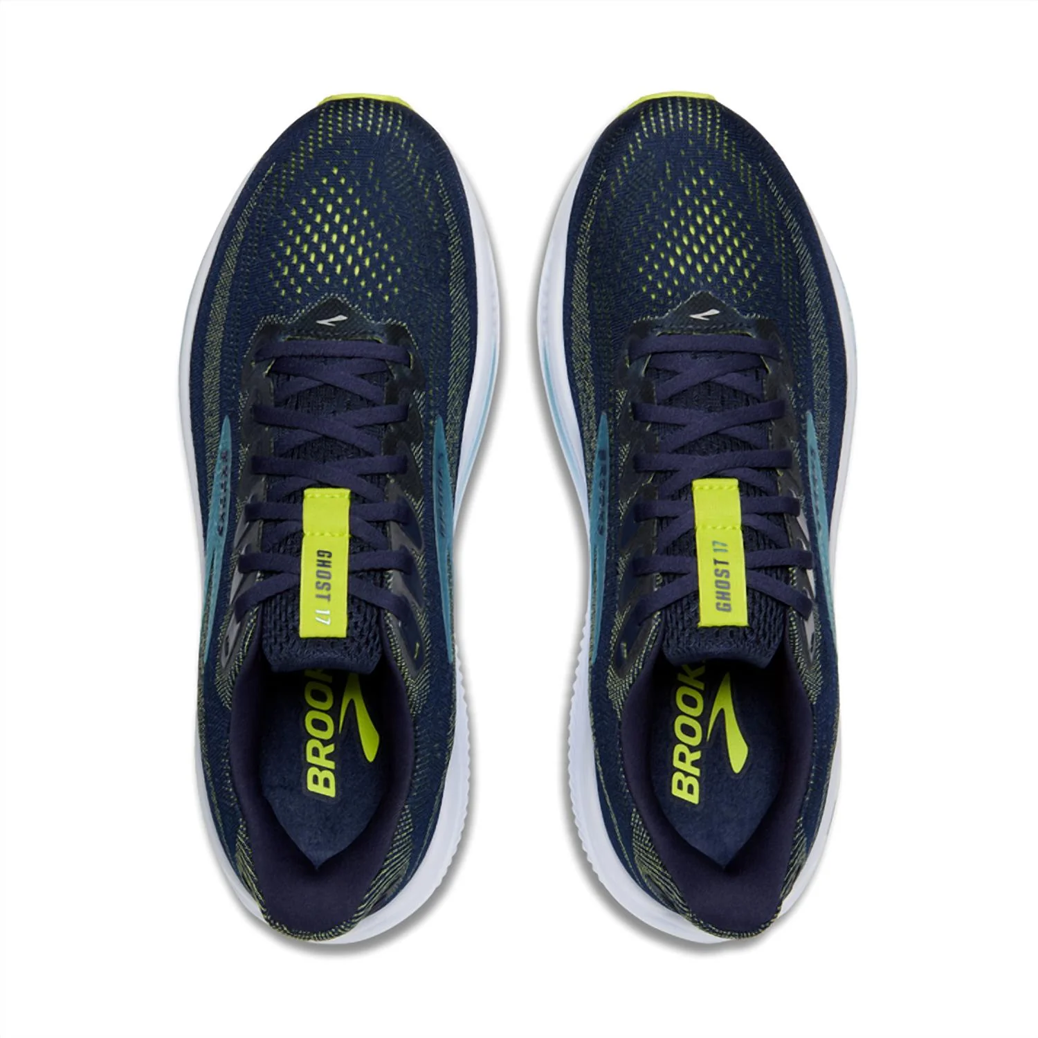Men's Ghost 17 Shoe In Peacoat/lime/blue - Image 3