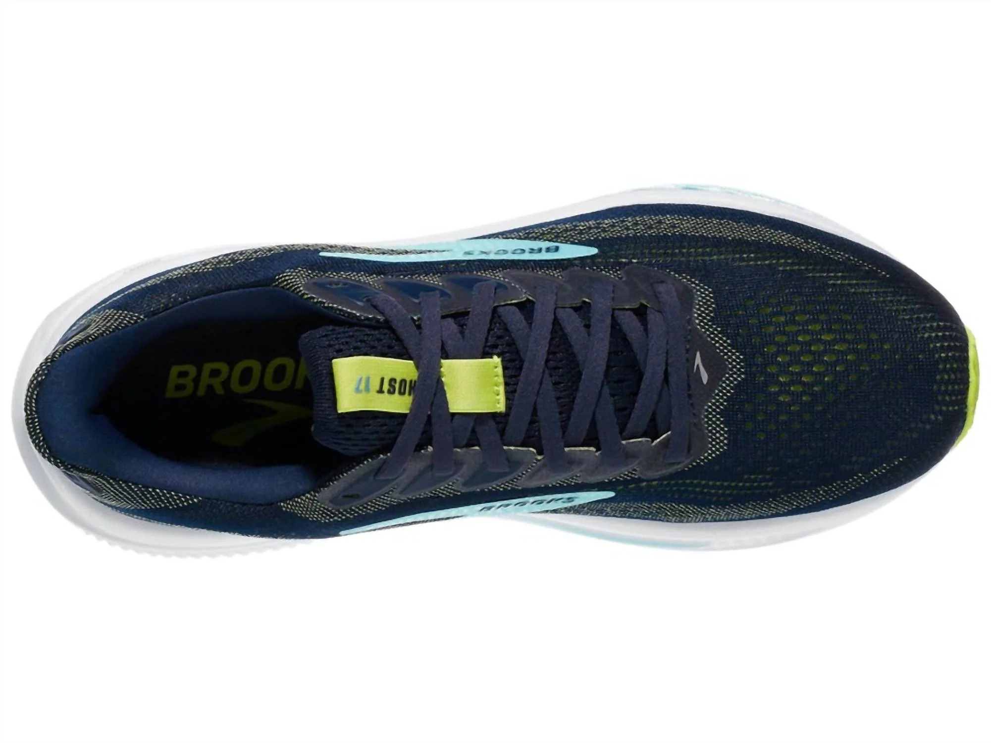 Men's Ghost 17 Shoe In Peacoat/lime/blue - Image 3